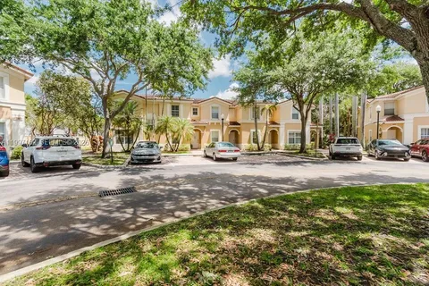 a building with trees in front of it
