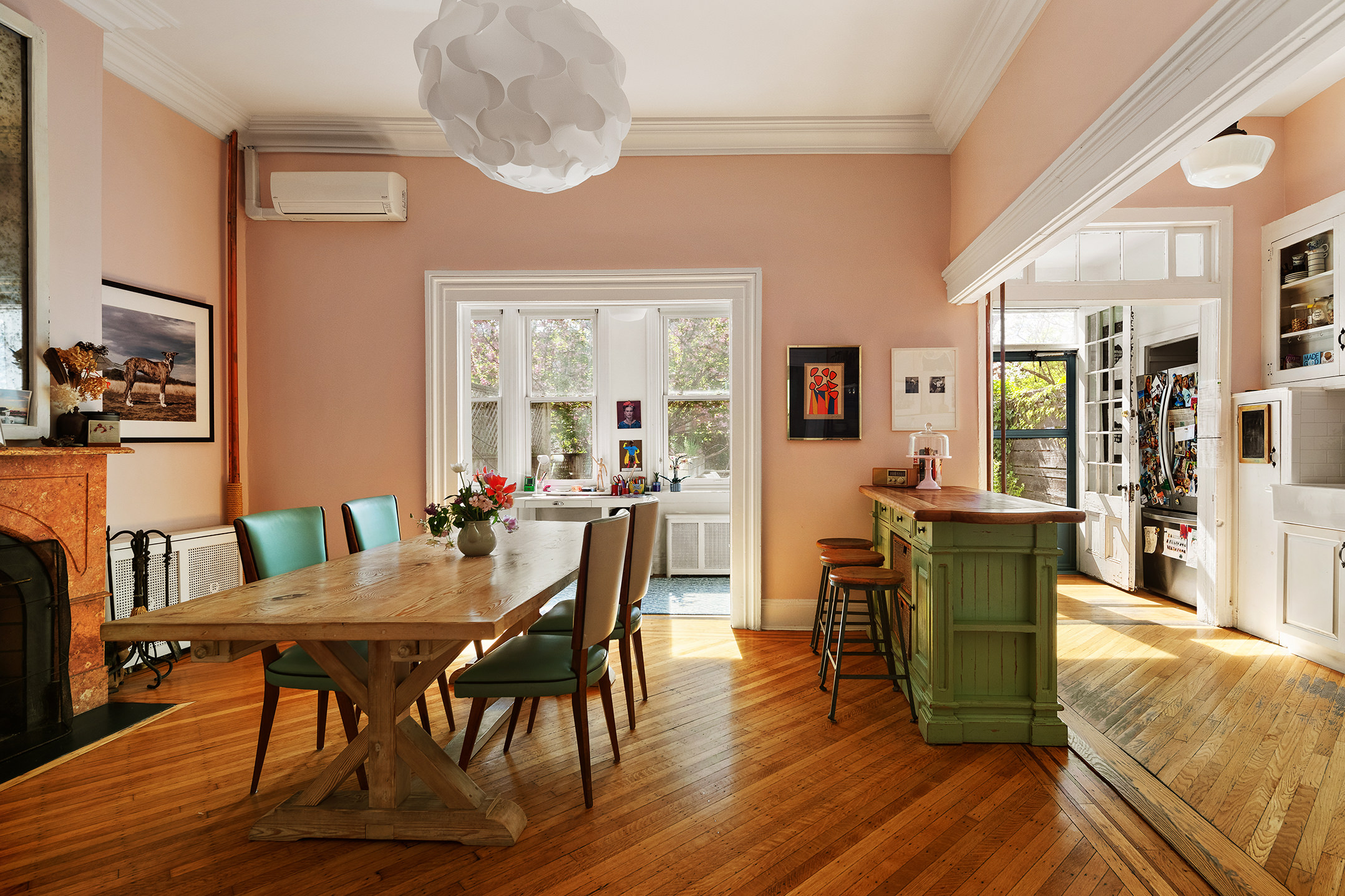 264 Clinton Avenue Brooklyn, NY 11205 - Photo 5 of 21 a view of a dining room with furniture and wooden floor
