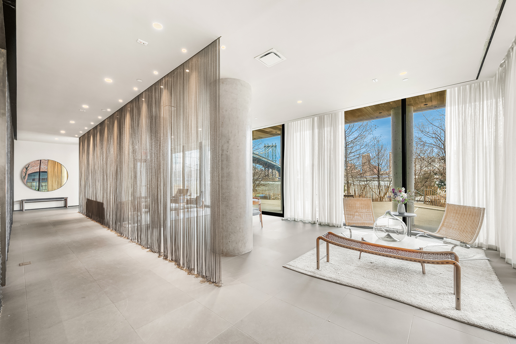 1 John Street, Unit 9D Brooklyn, NY 11201 - Photo 18 of 20 a living room with furniture and large windows