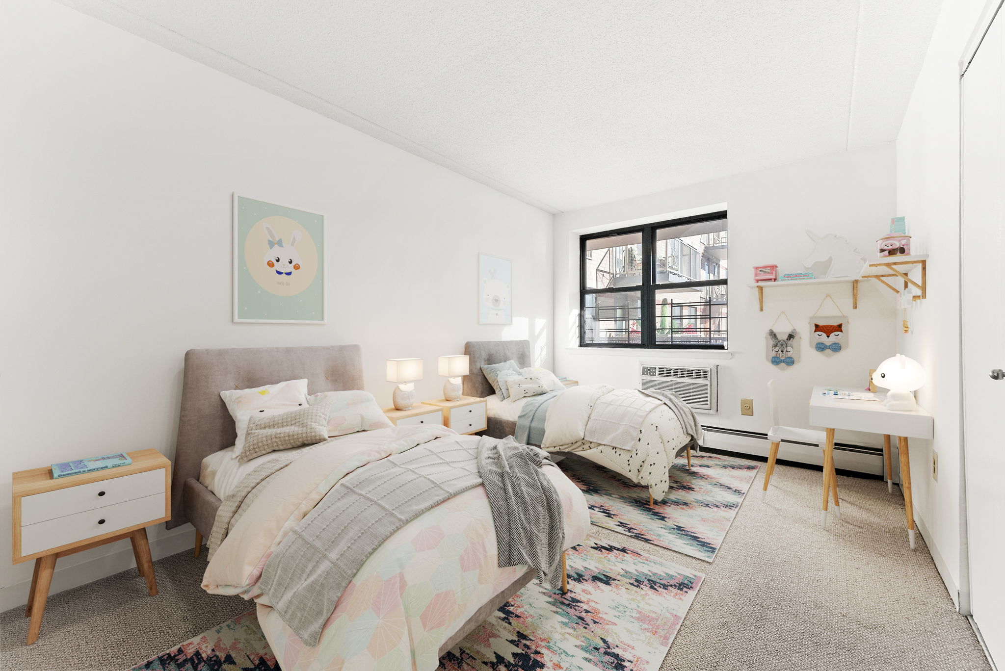 1919 Madison Avenue, Unit 214 Manhattan, NY 10035 - Photo 7 of 19 a bedroom with a bed and a window