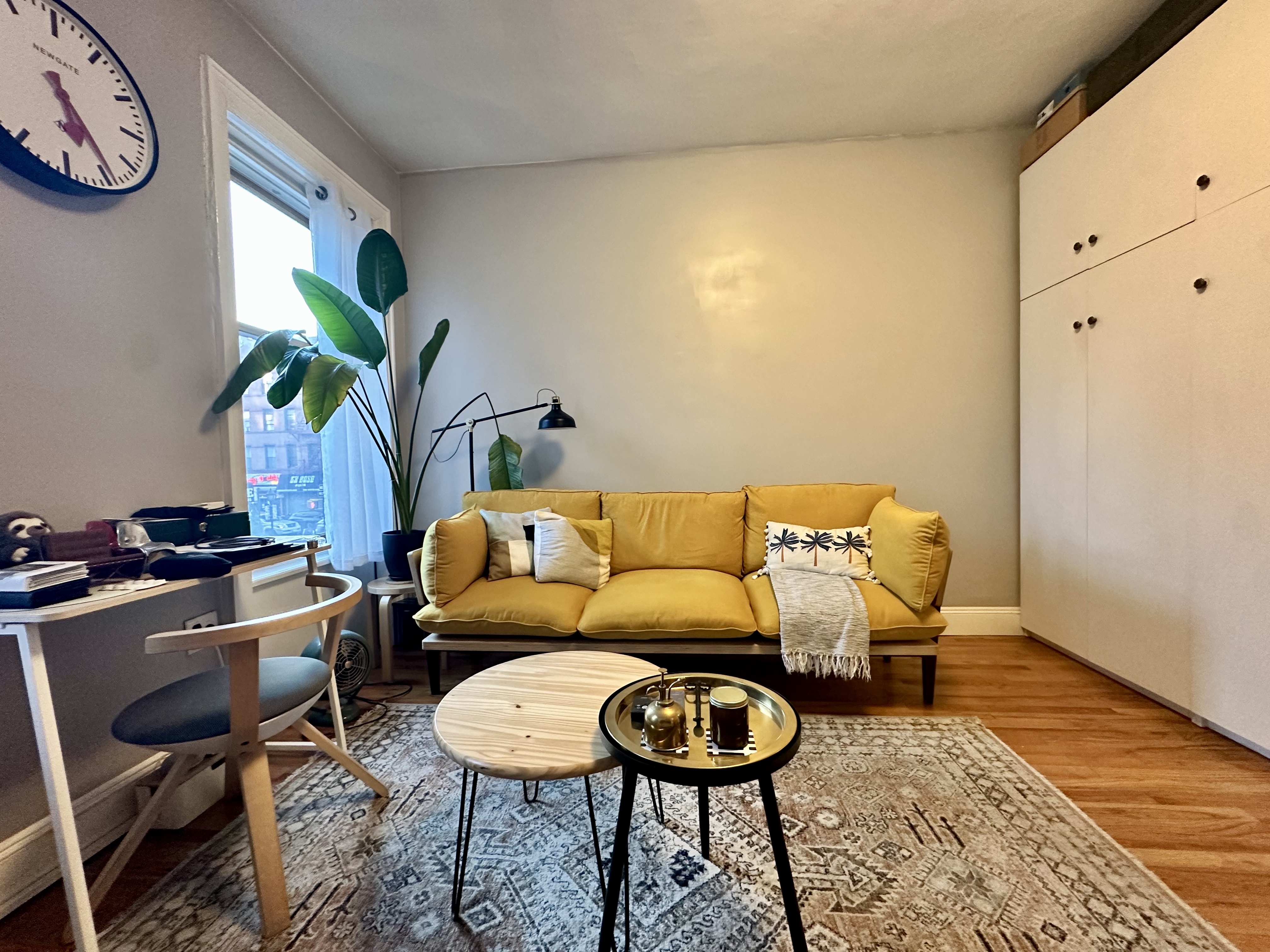 85 Bergen Street, Unit B1 Brooklyn, NY 11201 - Photo 3 of 9 a living room with furniture and a rug