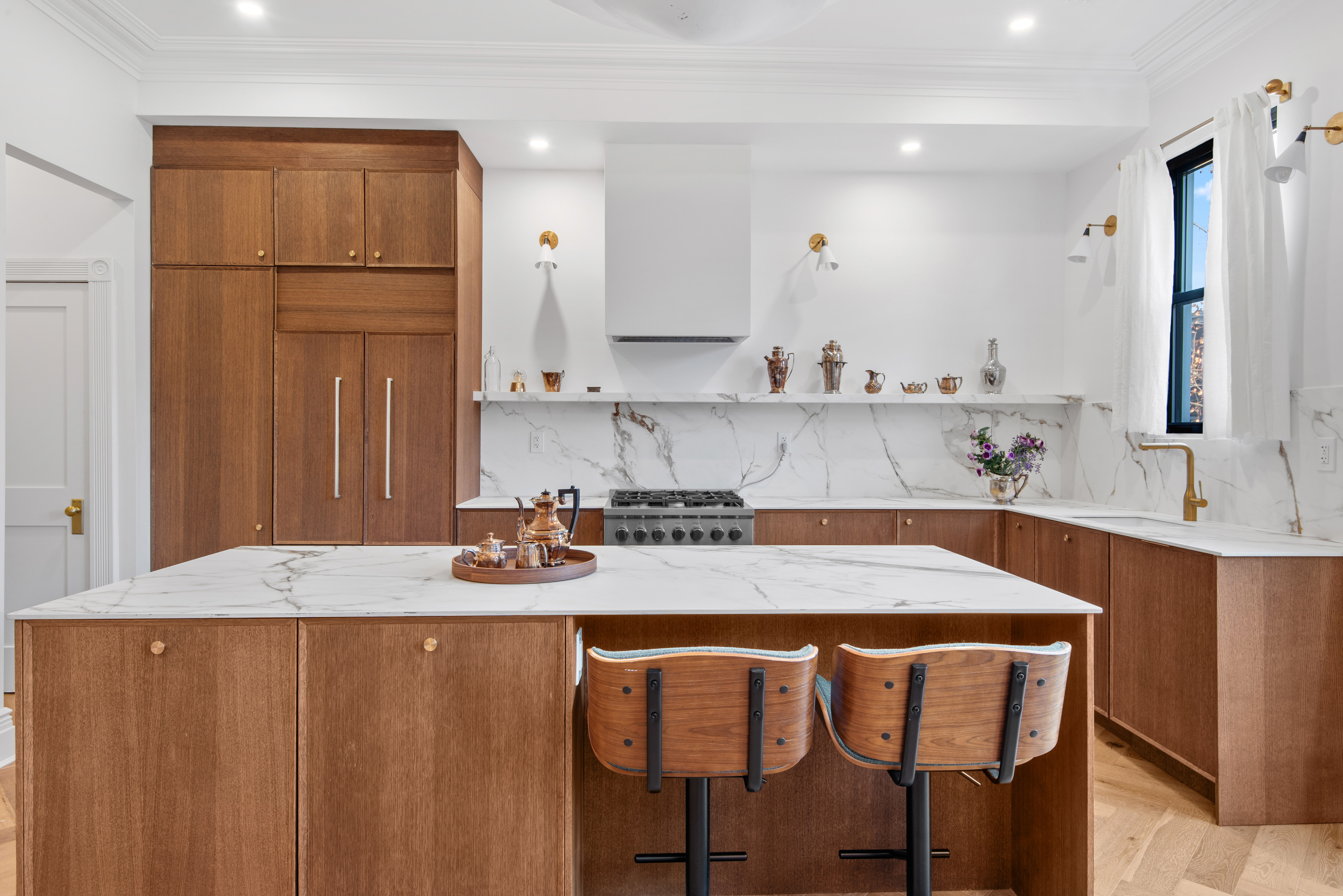 30 Weirfield Street Brooklyn, NY 11221 - Photo 7 of 29 a kitchen with a sink and cabinets
