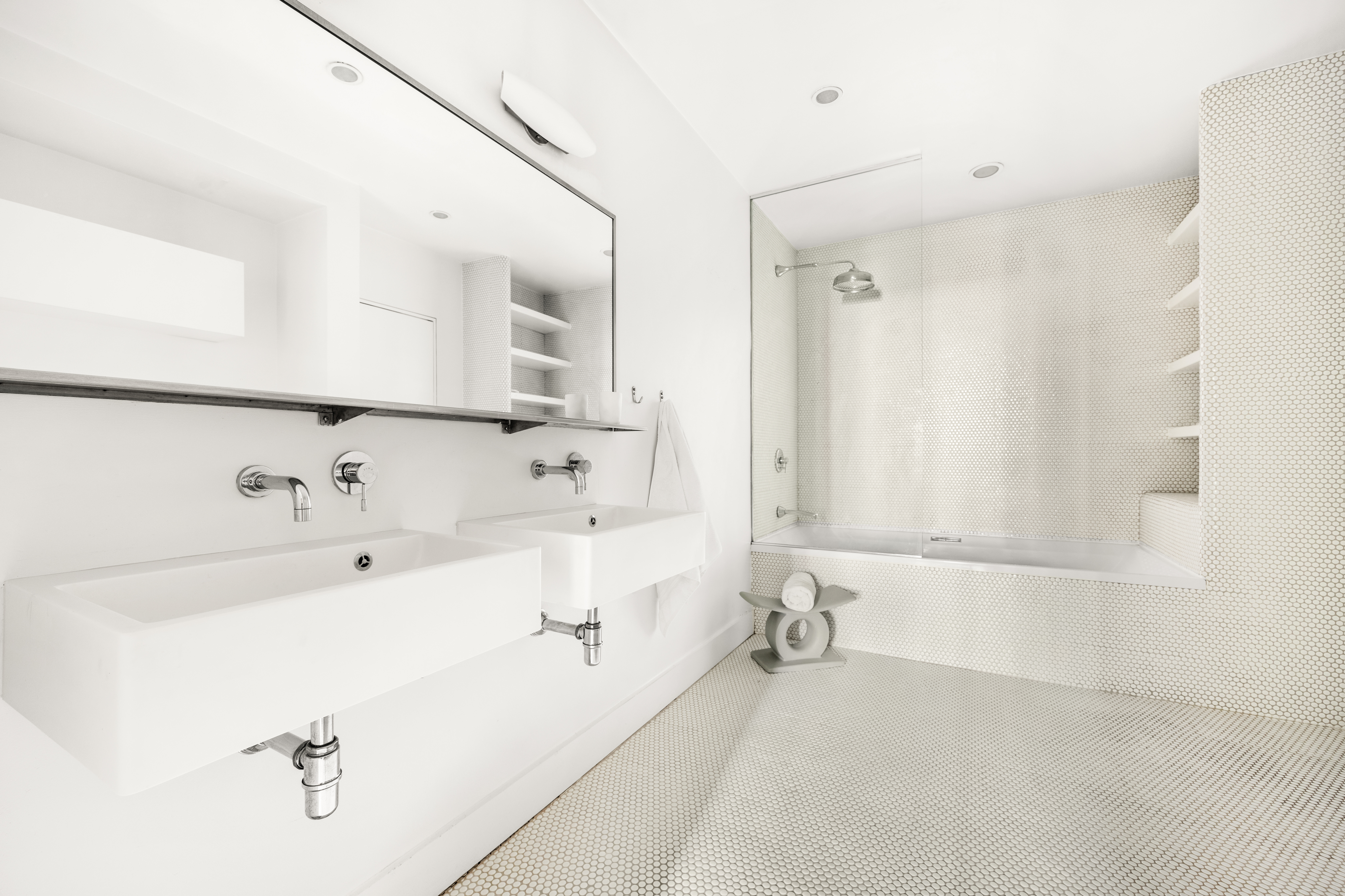 26 A 1st Street Brooklyn, NY 11231 - Photo 9 of 20 a bathroom with a tub sink and mirror