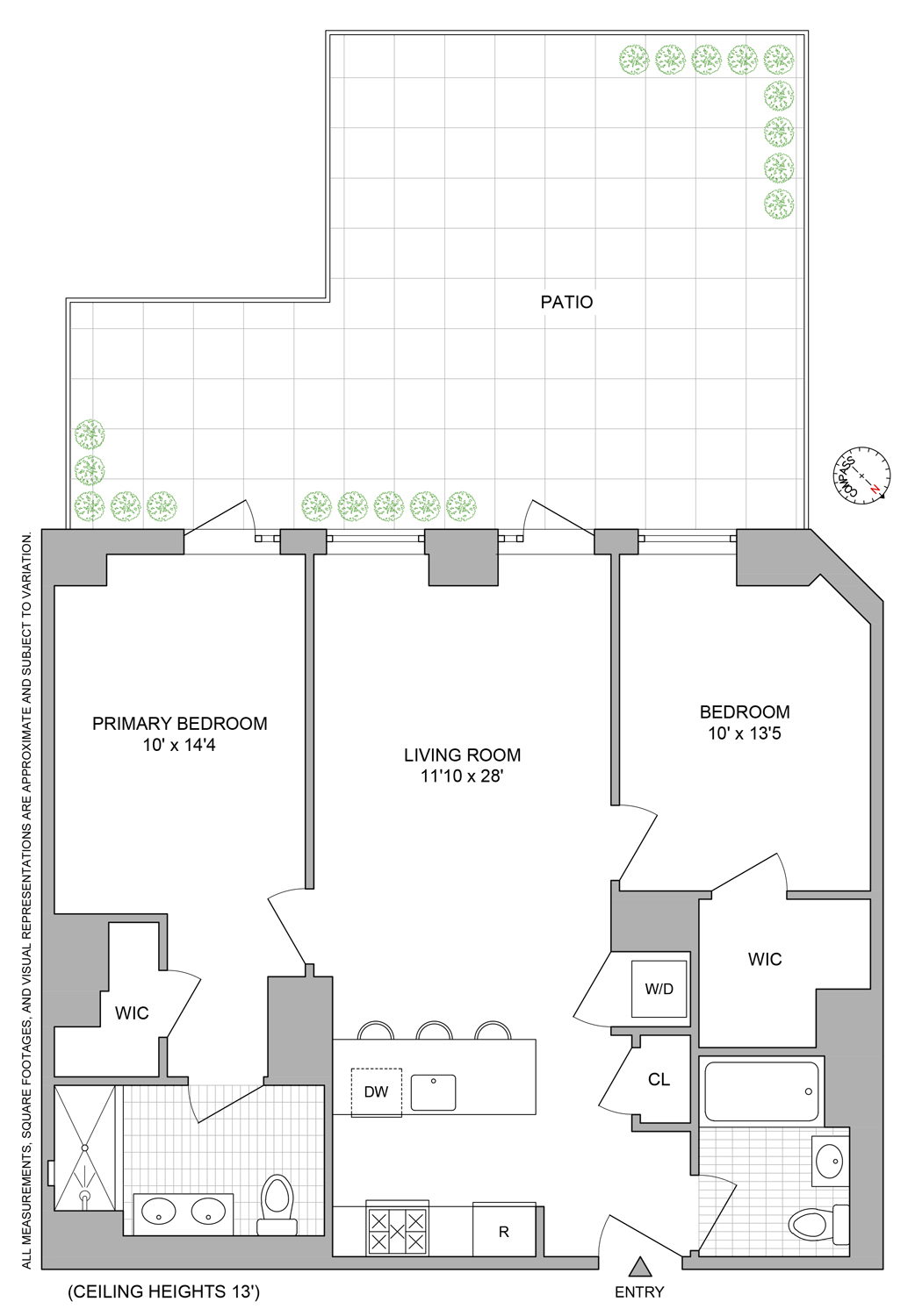 111 Montgomery Street, Unit 1C Brooklyn, NY 11225 - Photo 15 of 15 a picture of a floor plan