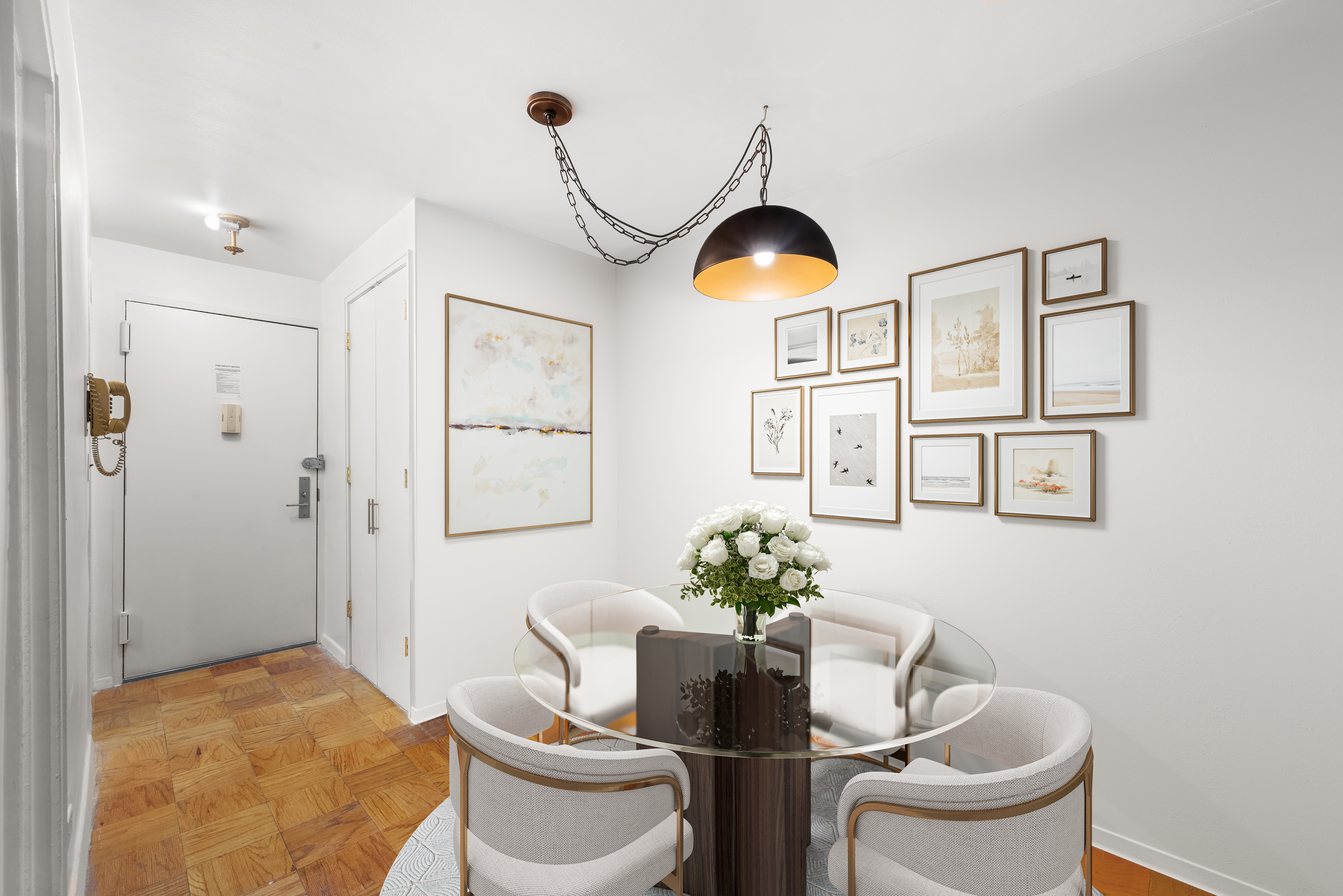 16 West 16th Street, Unit 3FS Manhattan, NY 10011 - Photo 3 of 12 a dining room with furniture and window