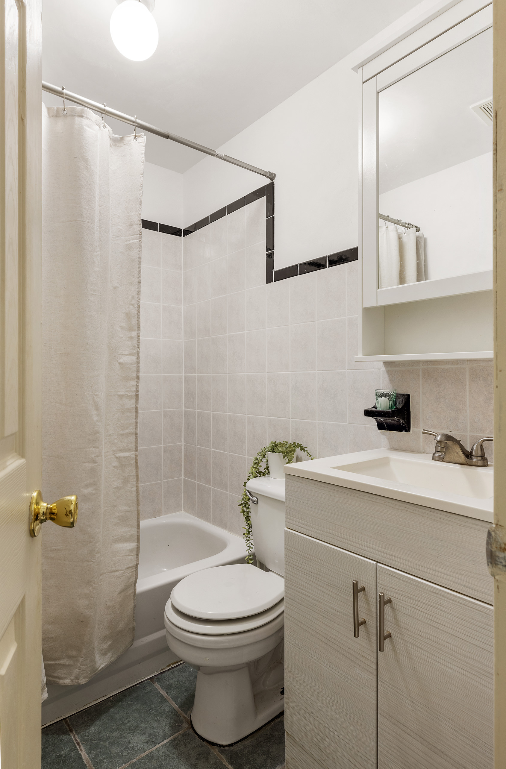 417 Union Street Brooklyn, NY 11231 - Photo 16 of 29 a bathroom with a sink a toilet and shower