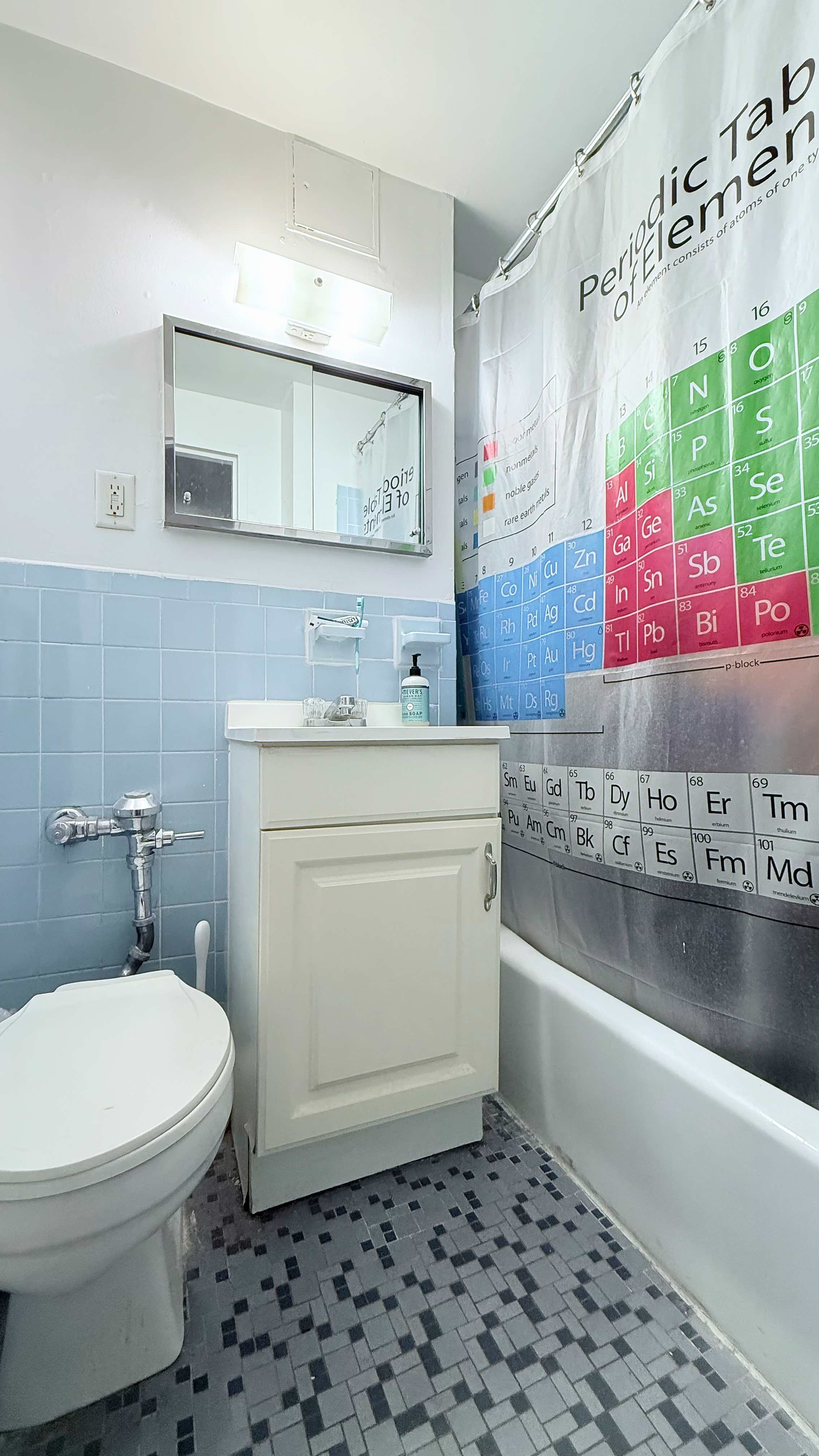 229 East 29th Street, Unit 5H Manhattan, NY 10016 - Photo 4 of 15 a bathroom with a sink toilet and mirror