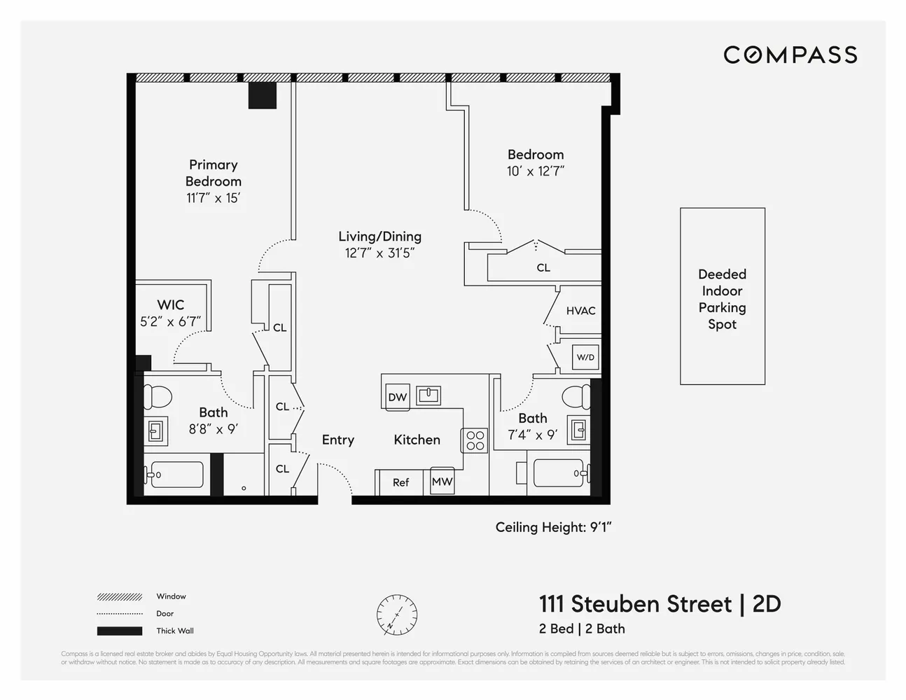 $1,150,000 | 111 Steuben Street, Unit 2D | Clinton Hill