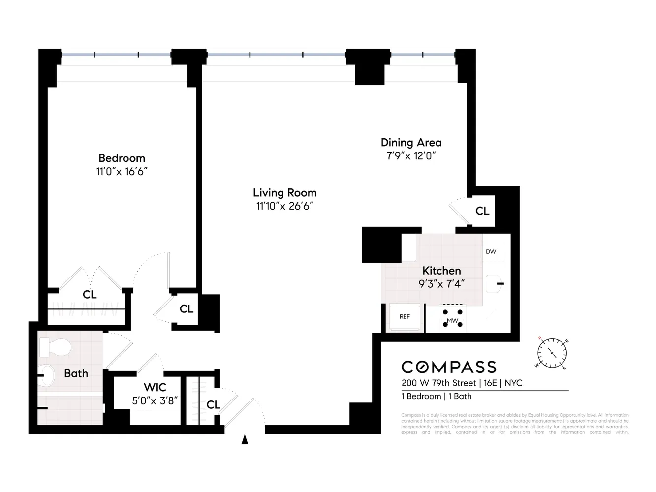 $1,165,000 | 200 West 79th Street, Unit 16E | Upper West Side