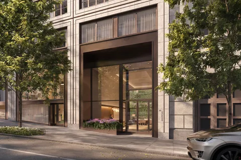 a front view of a building