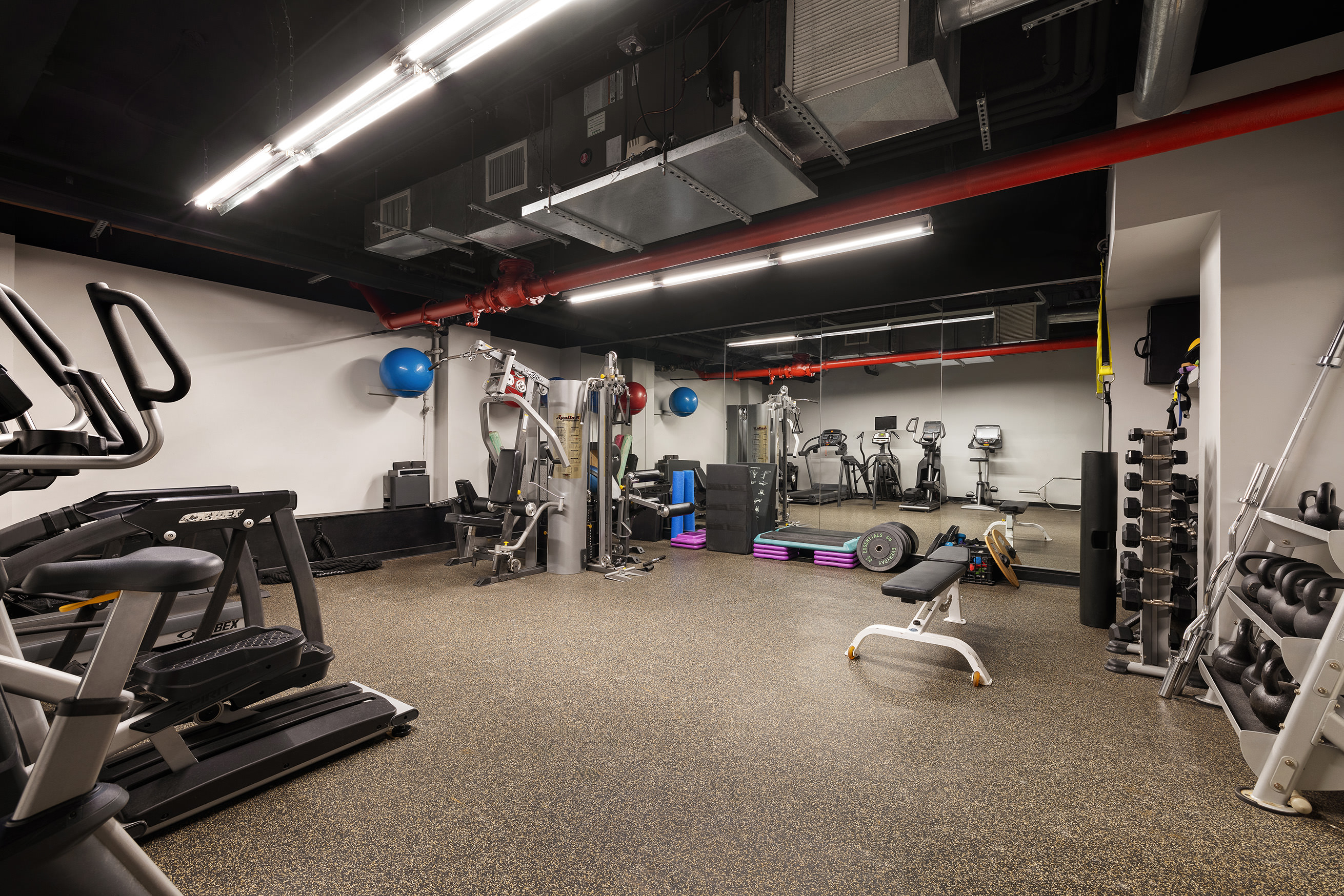 277 West End Avenue, Unit 5D Manhattan, NY 10023 - Photo 13 of 15 a view of a room with gym equipment