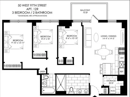 $7,395 | 50 West 97th Street, Unit 12R | Upper West Side