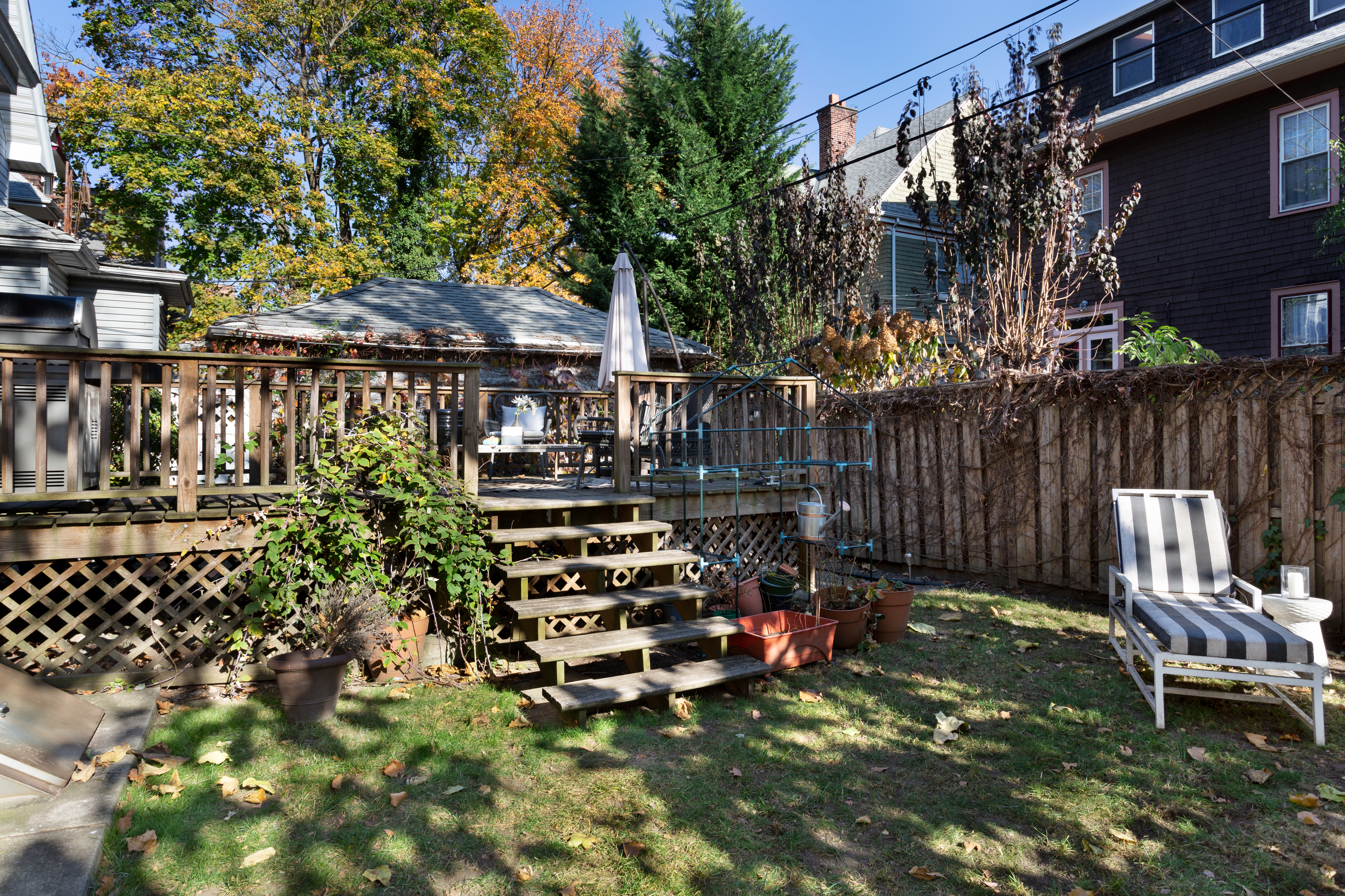 465 Argyle Road Brooklyn, NY 11218 - Photo 13 of 20 a view of a chairs and table in backyard
