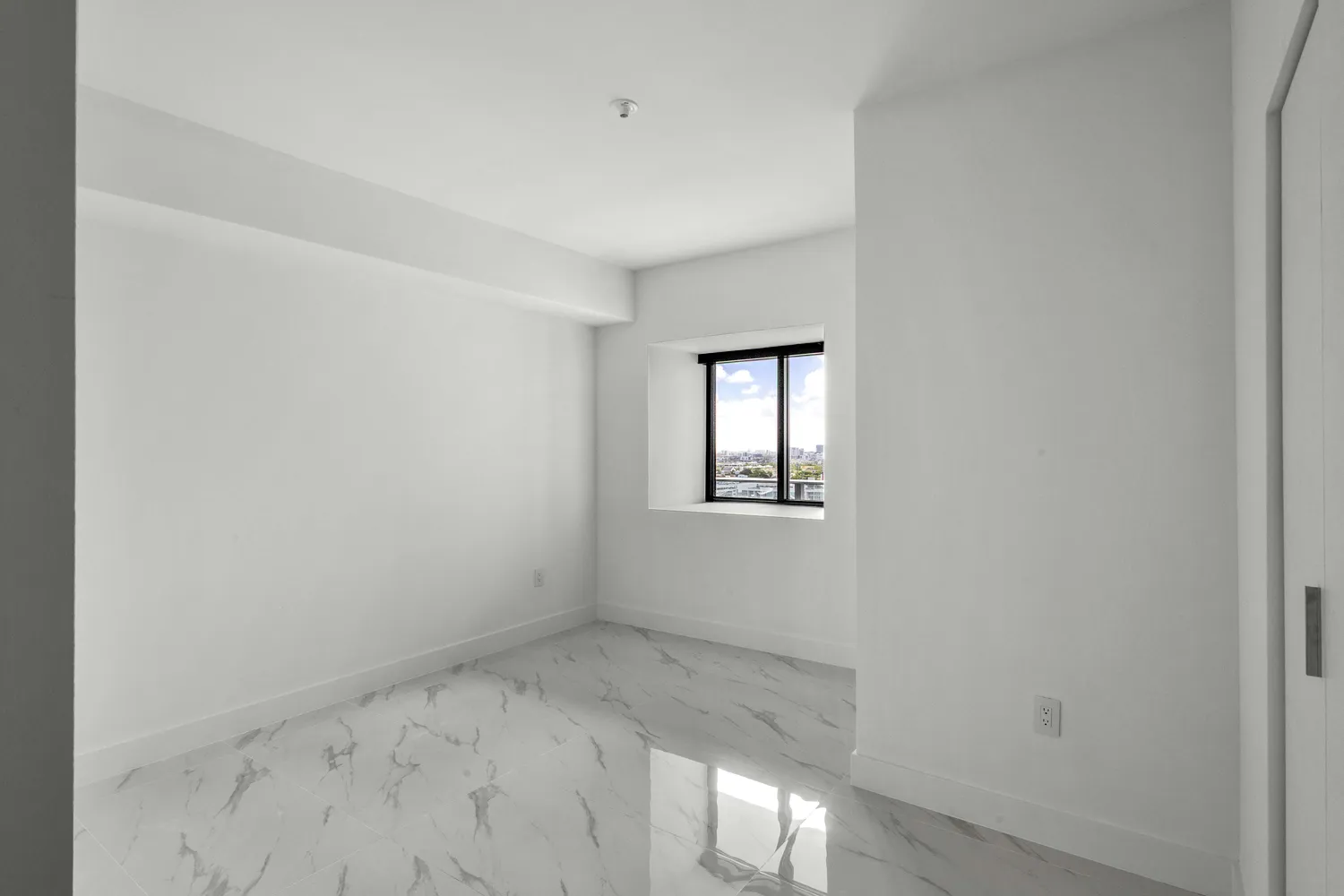 a view of an empty room