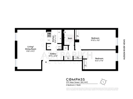 $1,195,000 | 379 West Street, Unit 3B | West Village