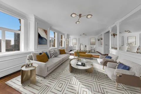 a living room with furniture or couch and a window