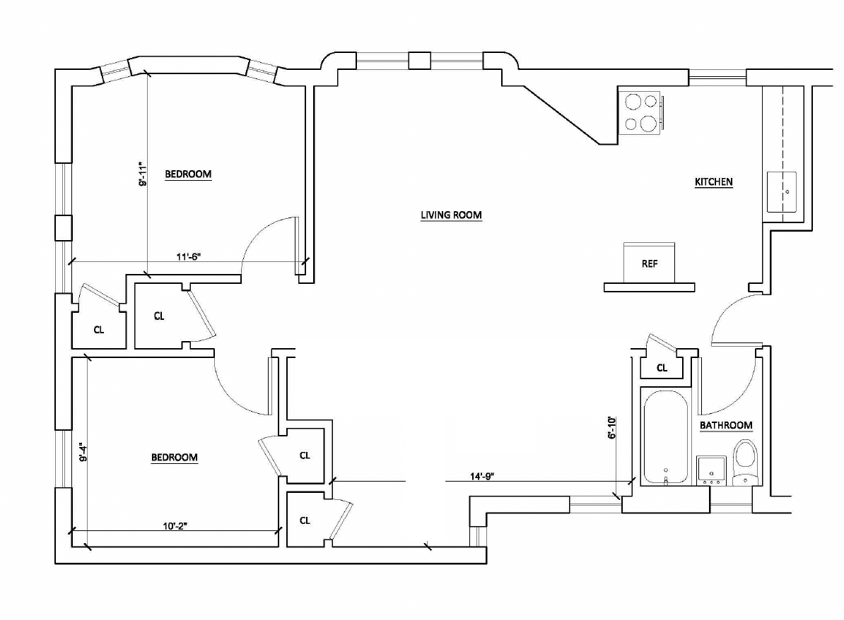 570 Jefferson Avenue, Unit 4 Brooklyn, NY 11221 - Photo 8 of 8 a picture of a bathroom with a shower