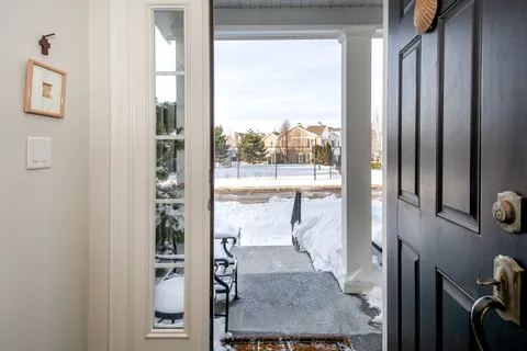 a view of a window in a room