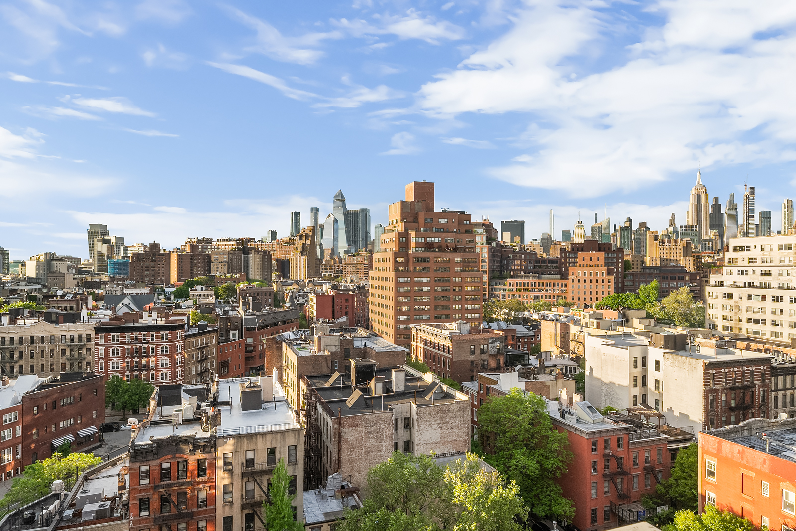45 Christopher Street, Unit 12/14F Manhattan, NY 10014 - Photo 16 of 18 a view of a city with tall buildings