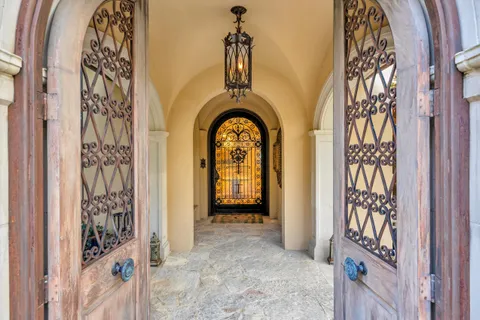 a view of a entryway door of a house