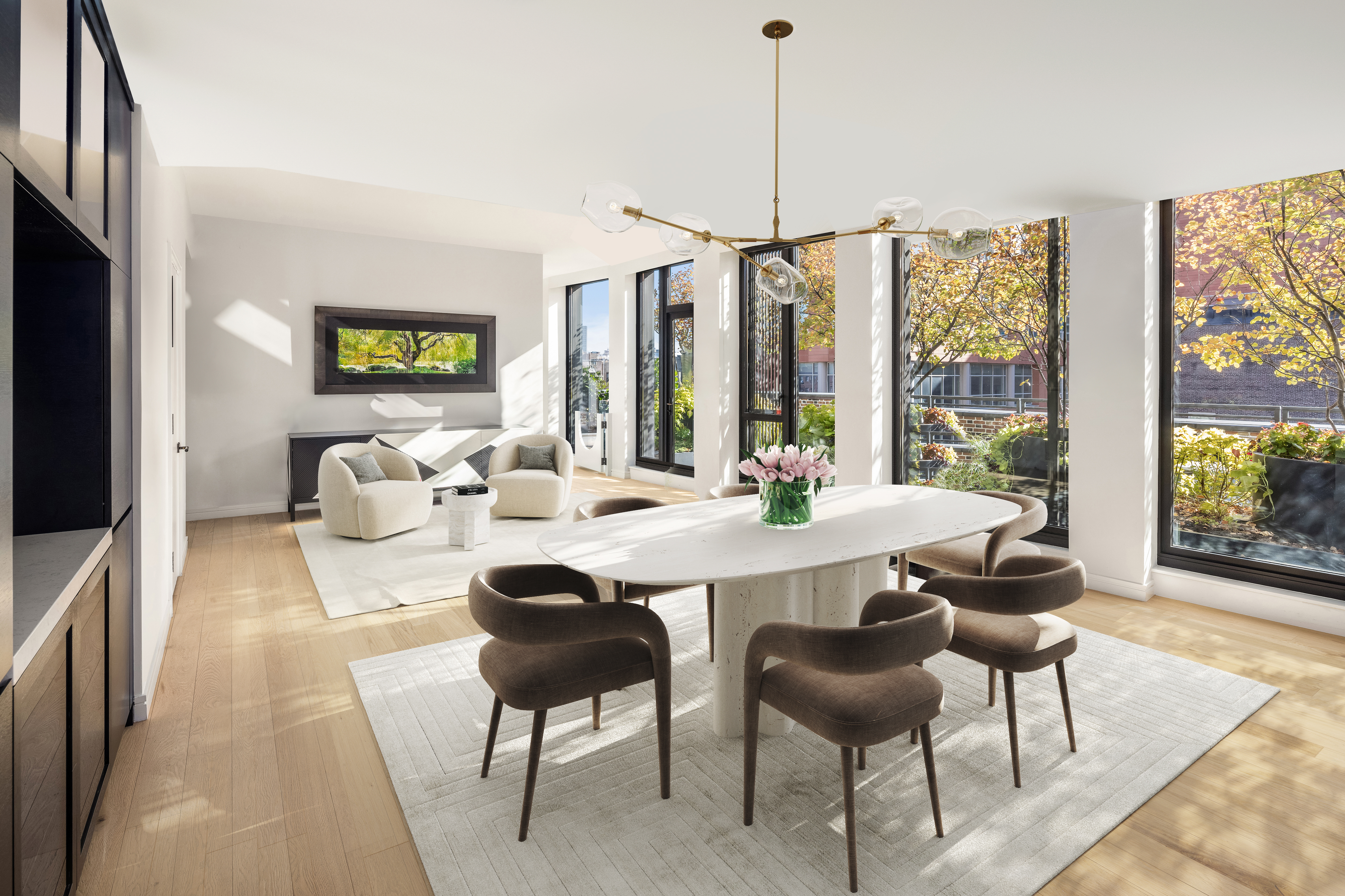 100 Barrow Street, Unit 7/8A Manhattan, NY 10014 - Photo 4 of 23 a view of a livingroom with furniture and window