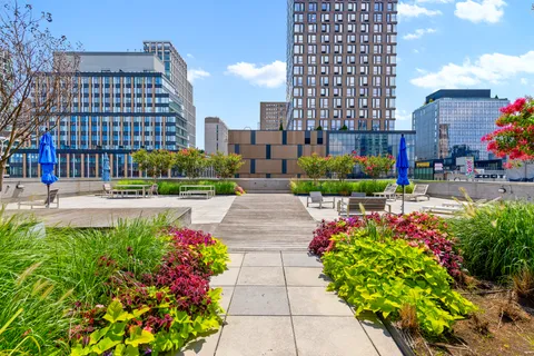 a view of building with garden