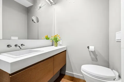 a bathroom with a sink and a toilet