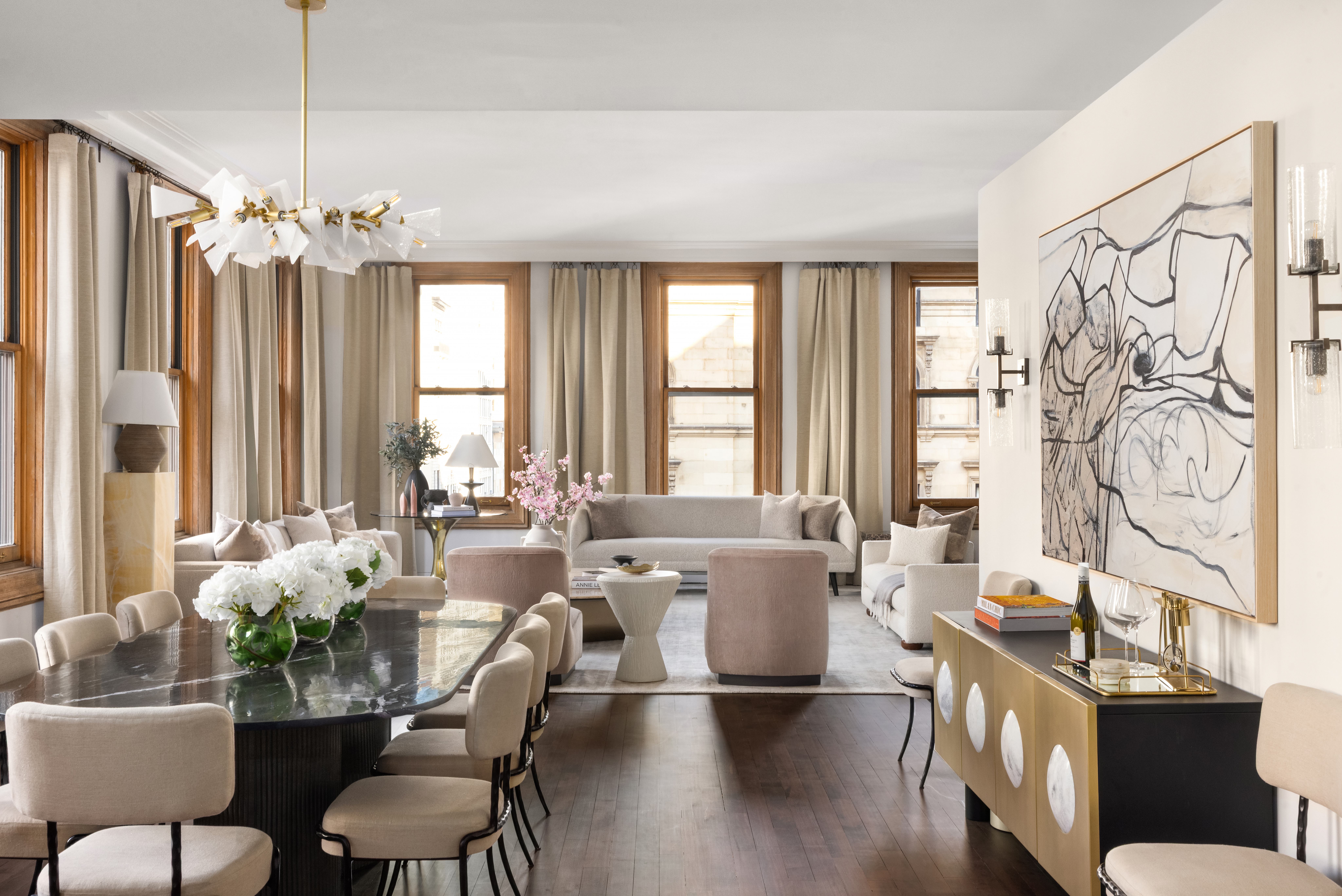 170 5th Avenue, Unit 5 Manhattan, NY 10010 - Photo 6 of 22 a view of a a dining room with furniture window and wooden floor