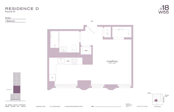 $5,150 | 18 West 55th Street, Unit 10D | Midtown Central
