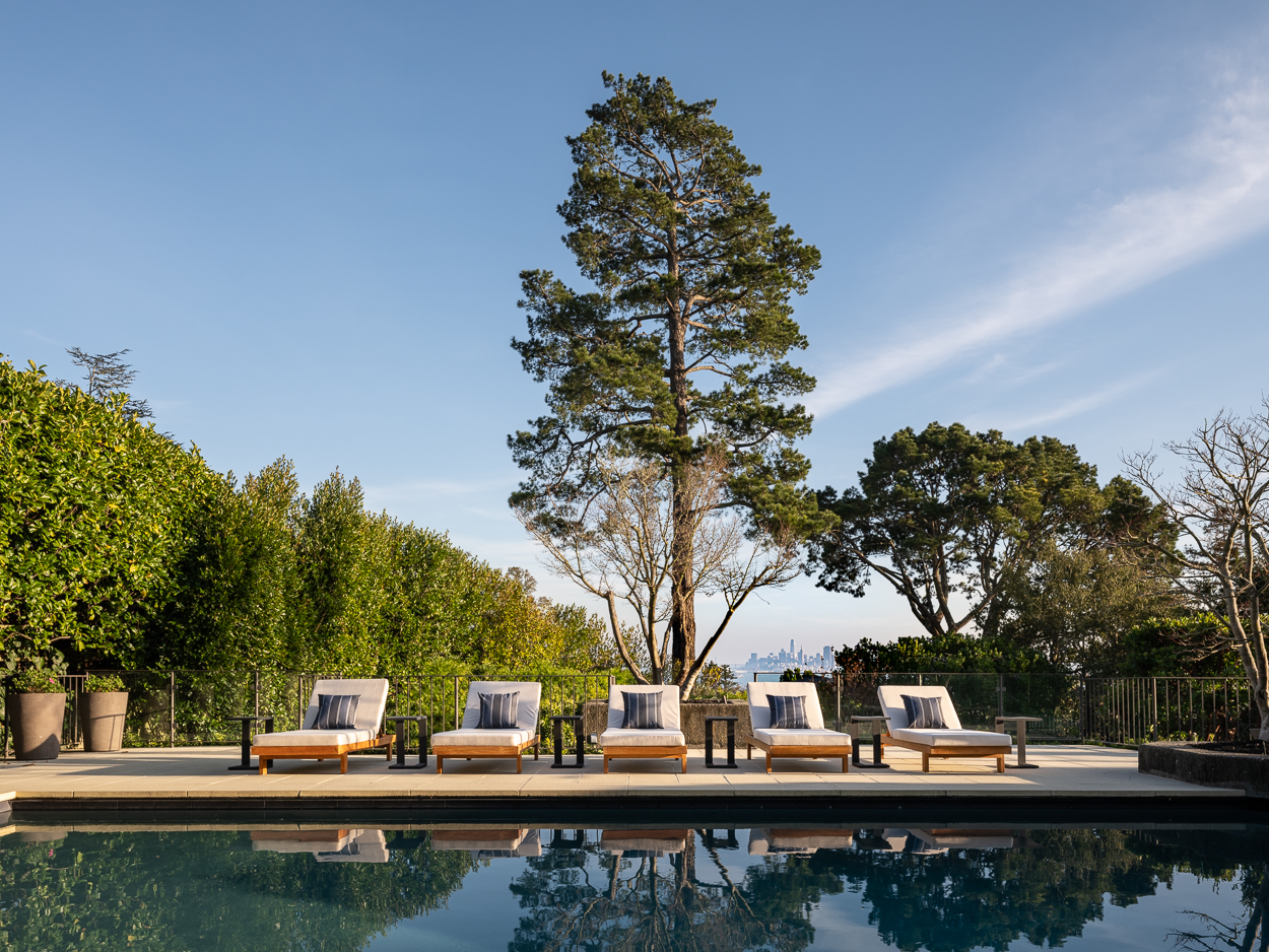 20 Crest Road Belvedere, CA 94920 - Photo 21 of 66 a view of swimming pool with trees in the background