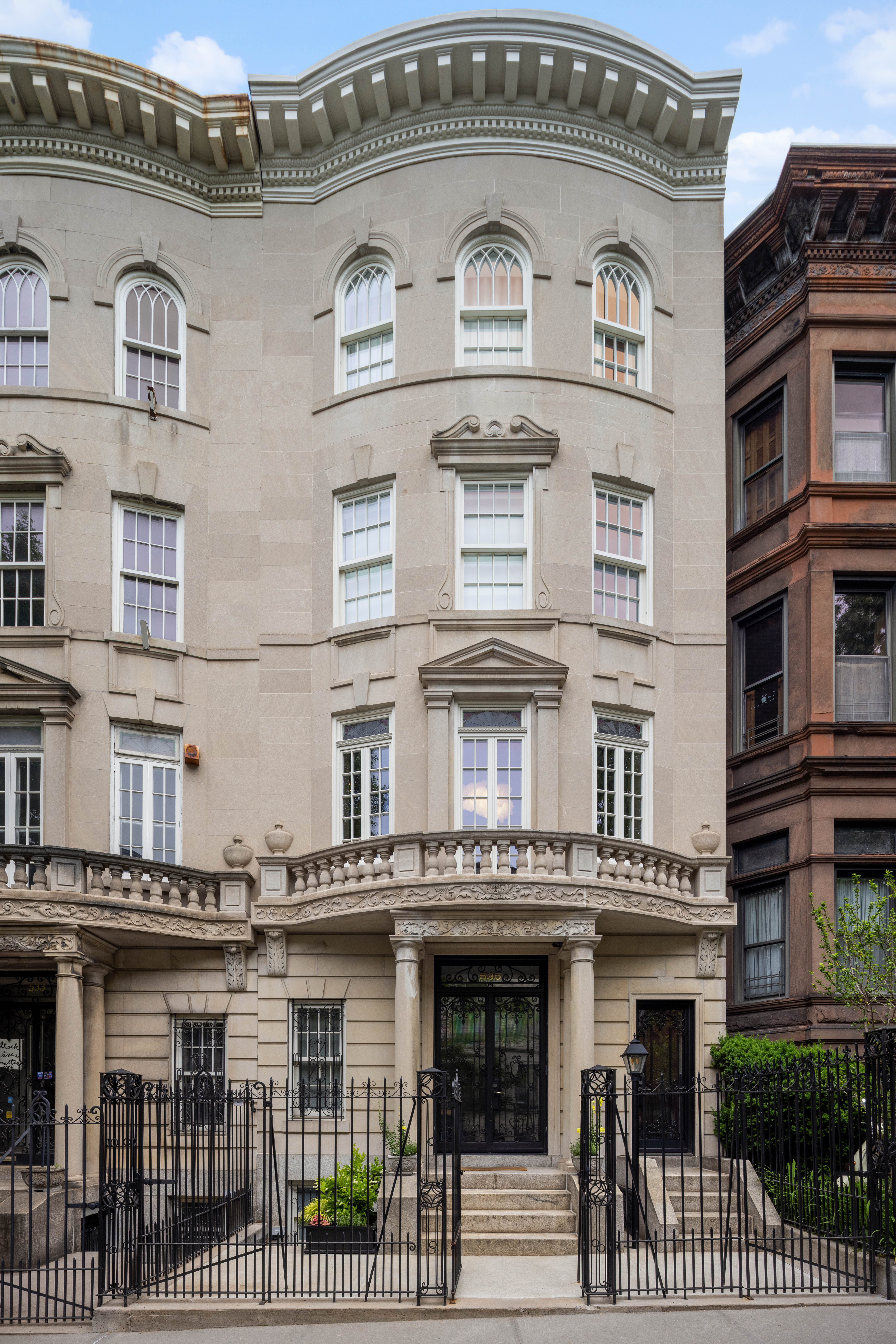 535 1st Street Brooklyn, NY 11215 - Photo 27 of 36 a front view of a building with a lot of windows