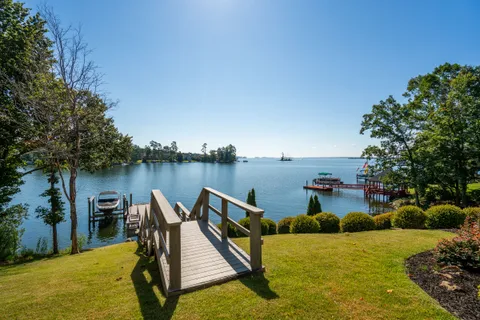 a view of a lake with a lake