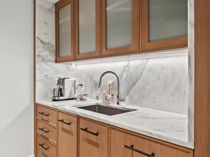 a close view of sink and tap