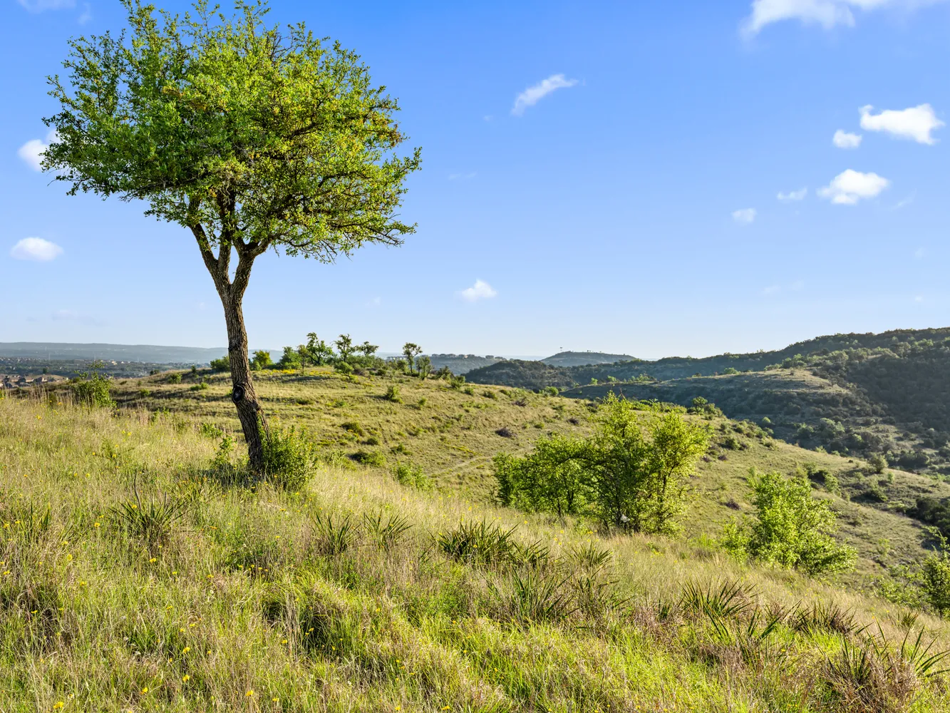 a view of lake with mountain in the background