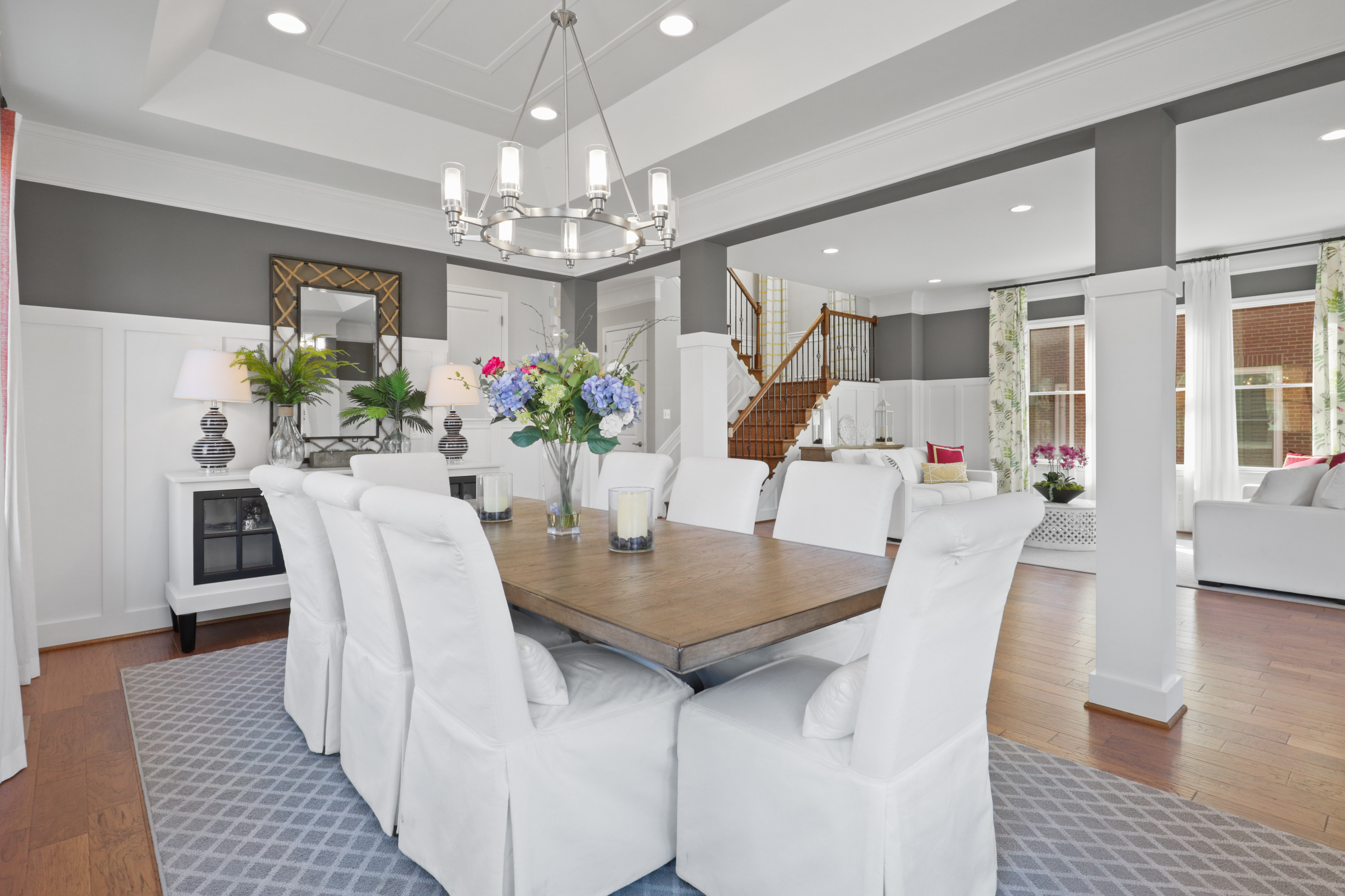 9101 Power House Road Lorton, VA 22079 - Photo 12 of 75 a view of a dining room with furniture and wooden floor