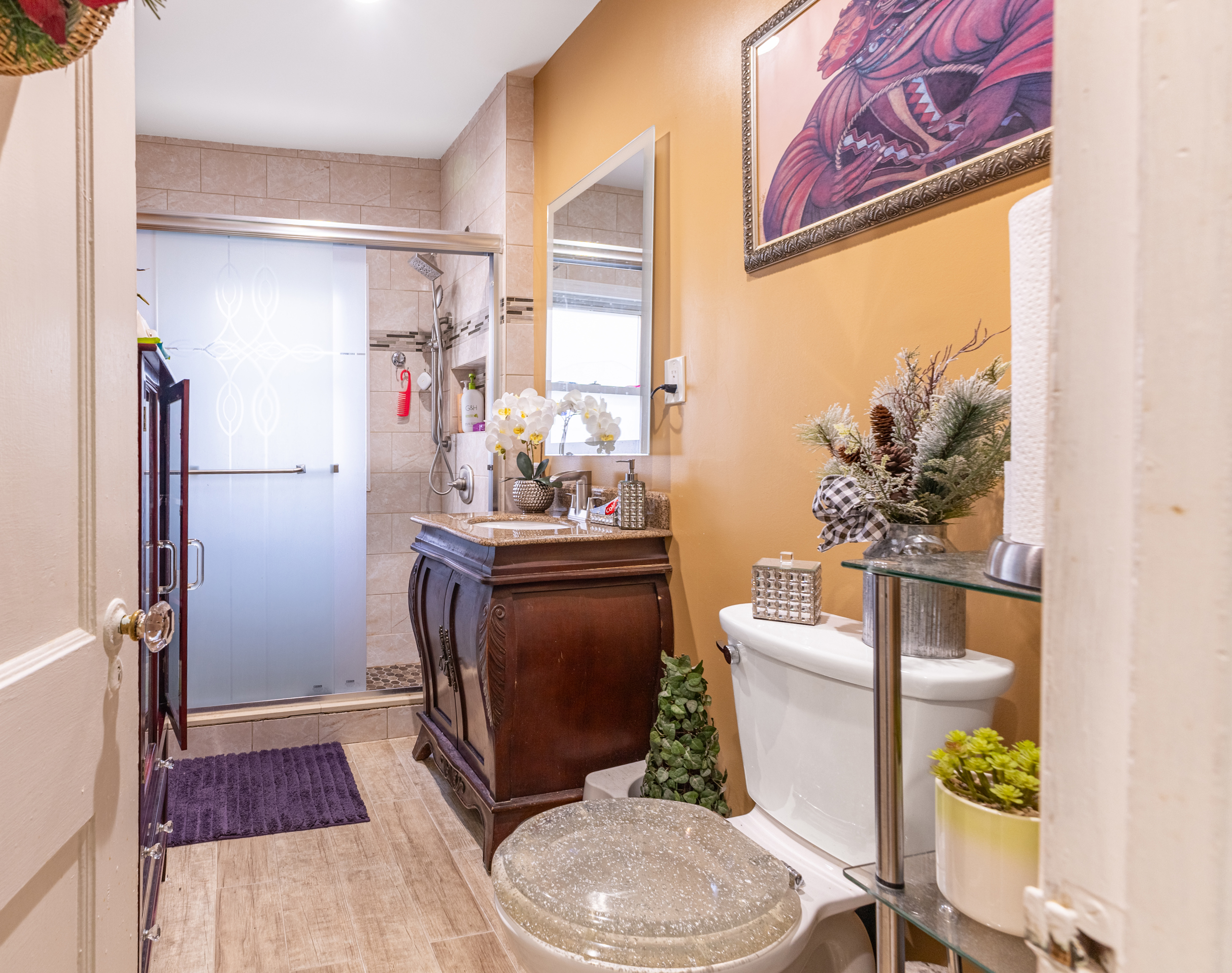 961 East 32nd Street Brooklyn, NY 11210 - Photo 13 of 24 a bathroom with a toilet a sink and a shower