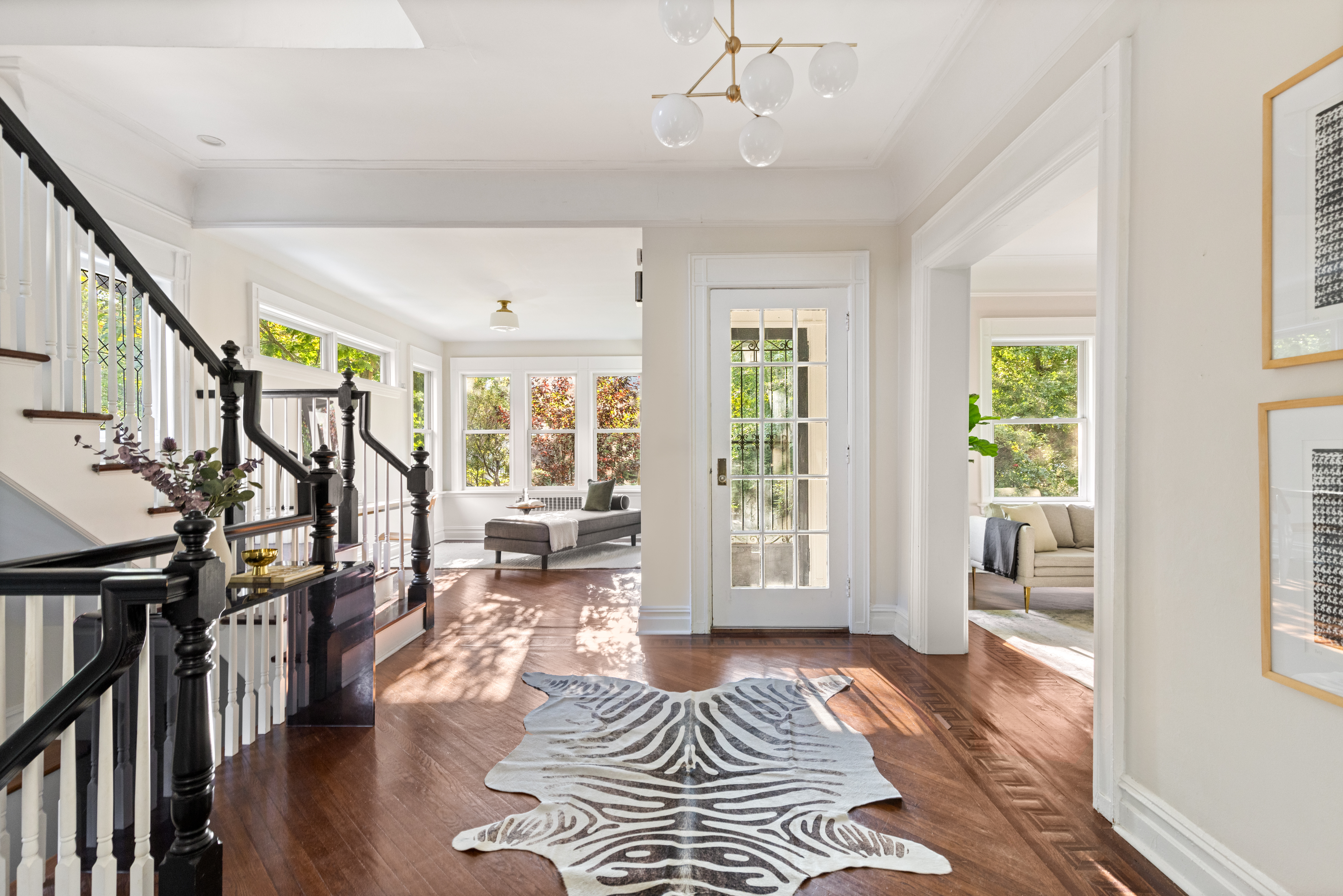 a spacious bedroom with a large bed and a window