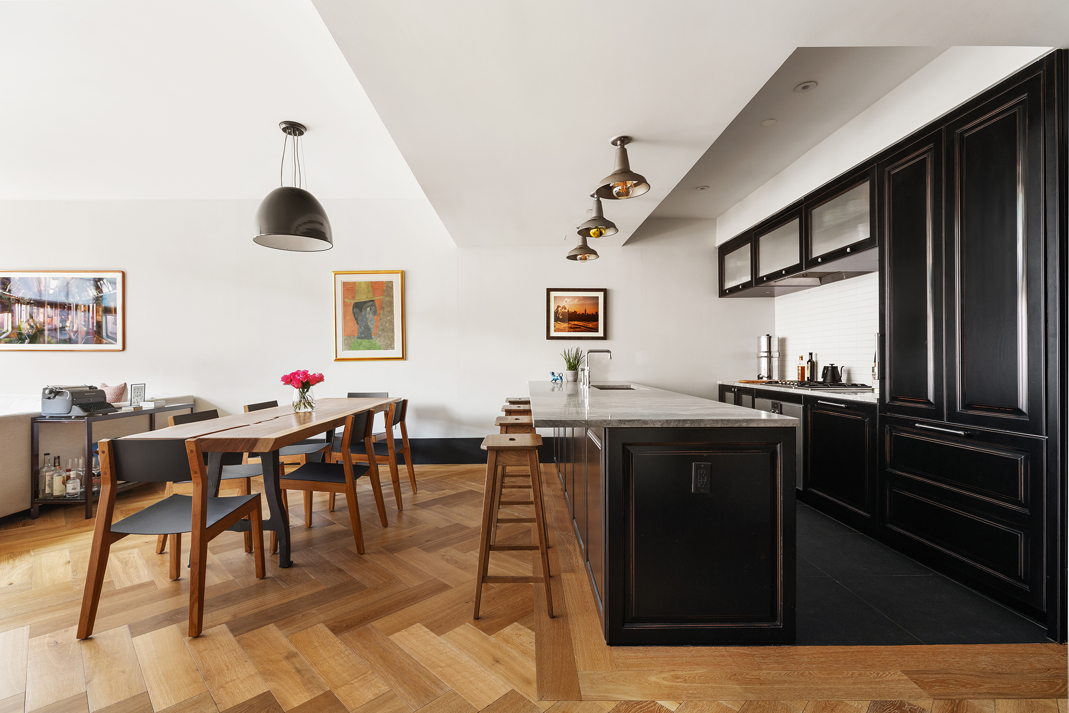 51 Jay Street, Unit 4E Brooklyn, NY 11201 - Photo 3 of 12 a view of a dining hall with furniture and window