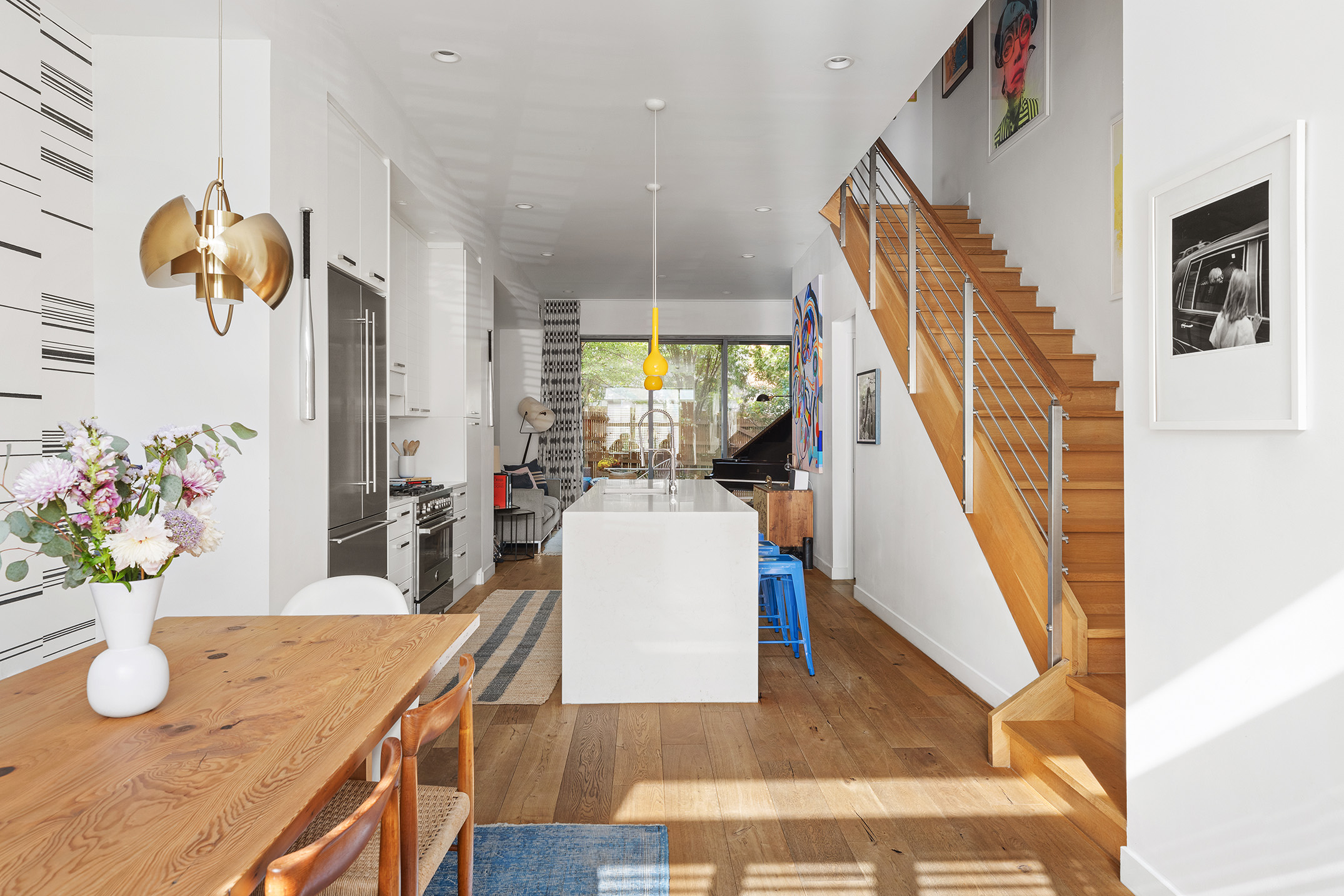 14 Vanderbilt Avenue Brooklyn, NY 11205 - Photo 2 of 17 a living room with furniture and a dining table