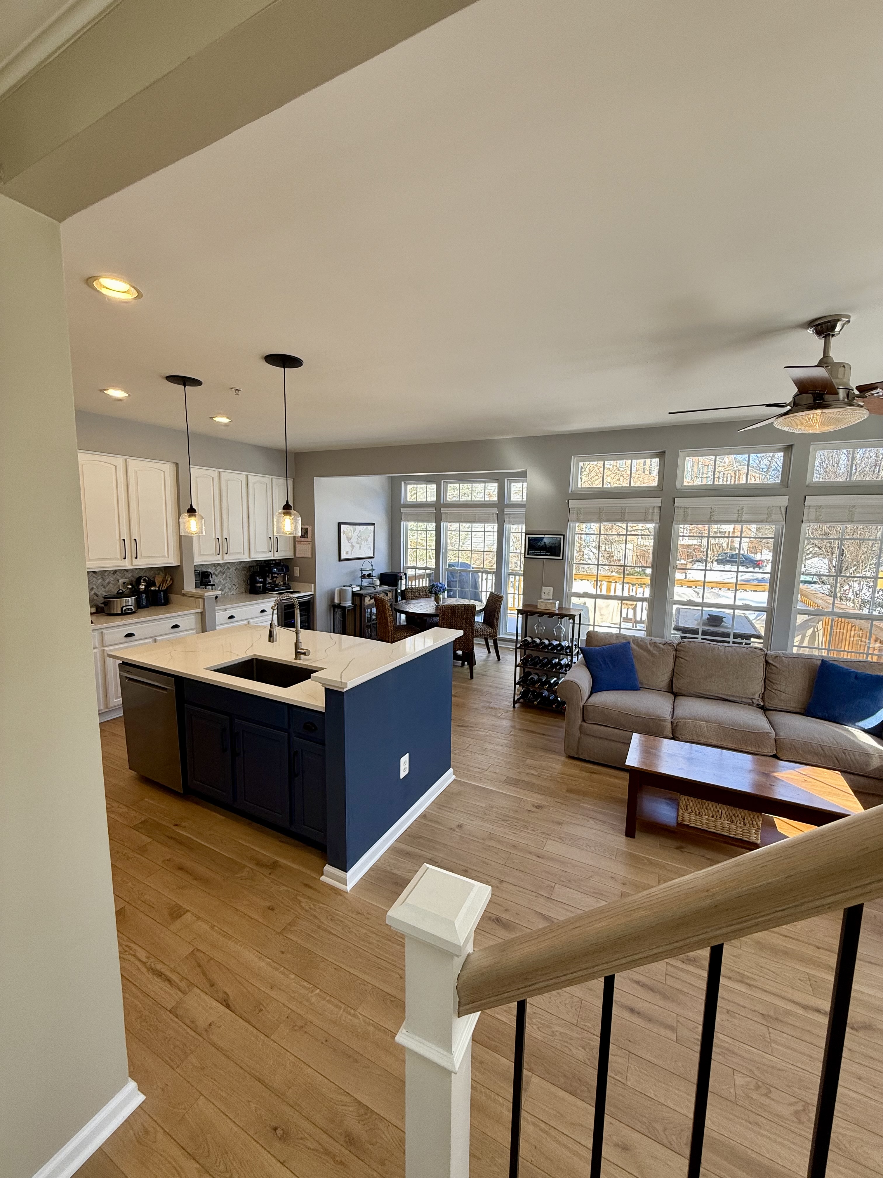 Address Upon Request Leesburg, VA 20176 - Photo 12 of 55 a living room with stainless steel appliances kitchen island granite countertop a table chairs and a refrigerator