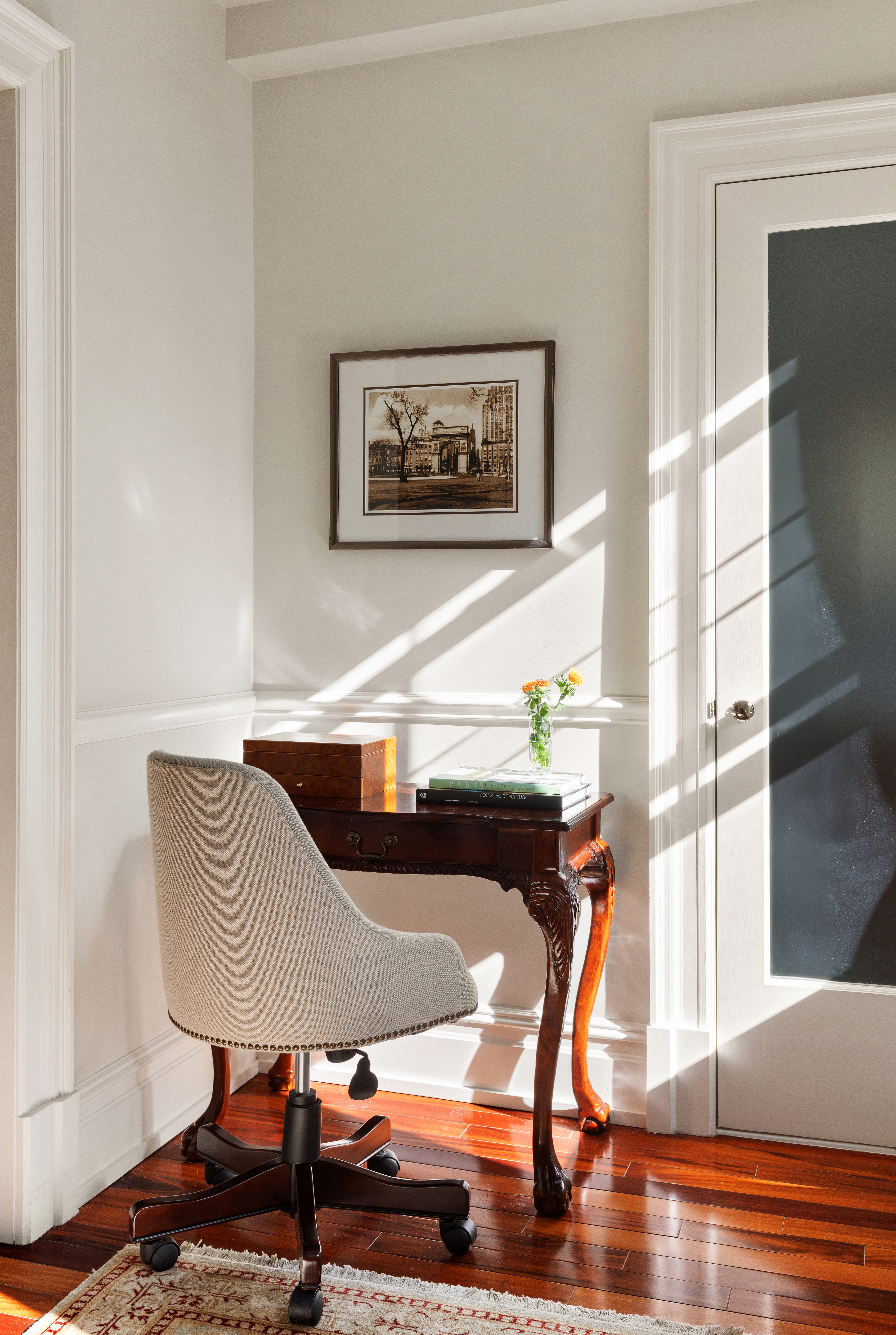 30 5th Avenue, Unit 3H Manhattan, NY 10011 - Photo 6 of 11 a view of a dining room with furniture and wooden floor