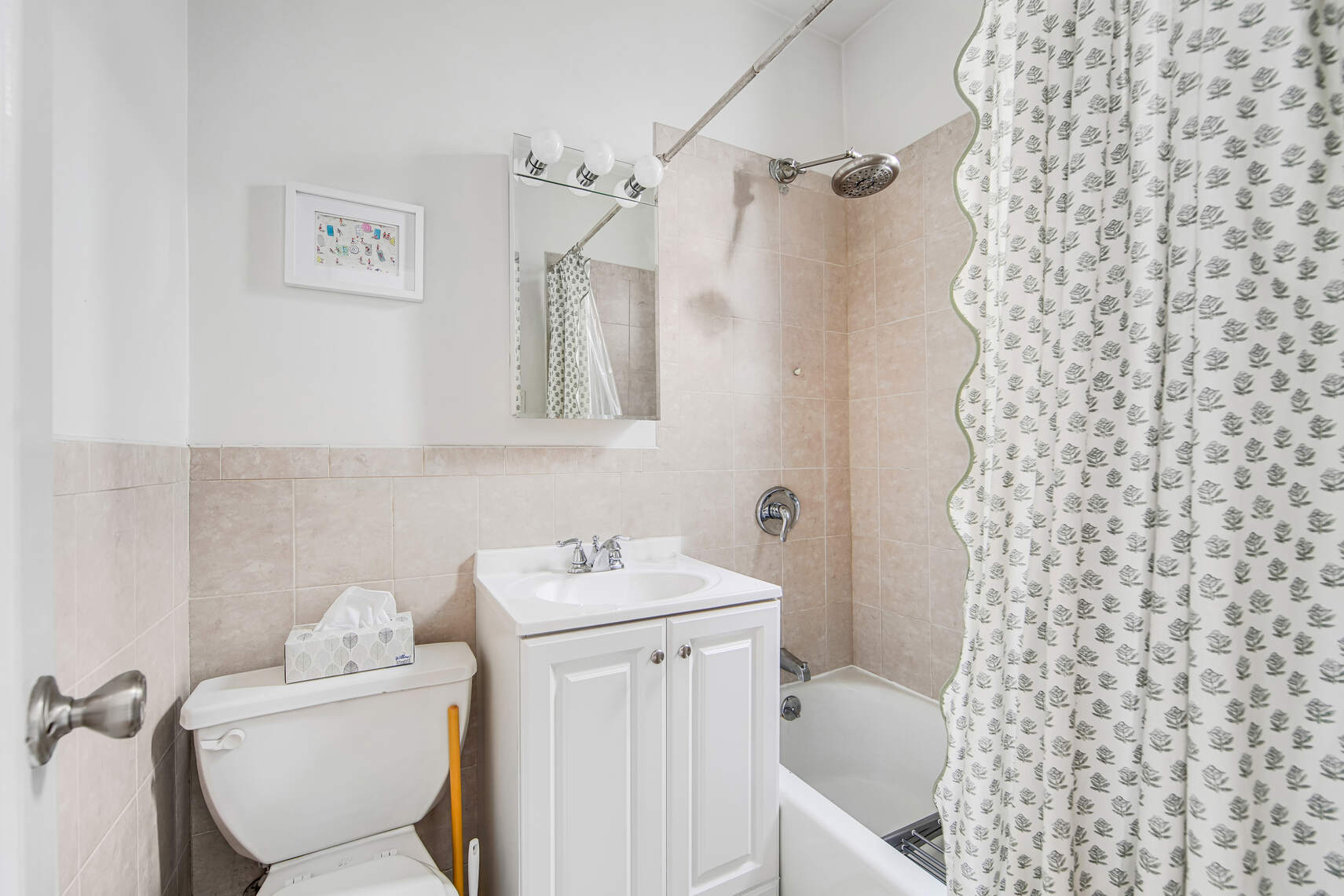 352 West 12th Street, Unit 5D Manhattan, NY 10014 - Photo 9 of 11 a bathroom with a sink toilet and shower