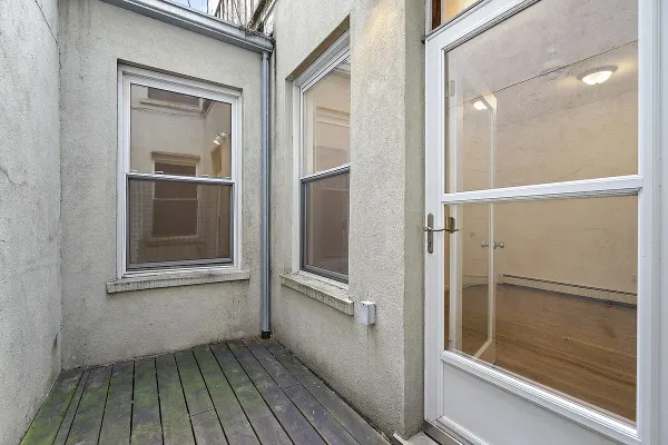 a view of front door