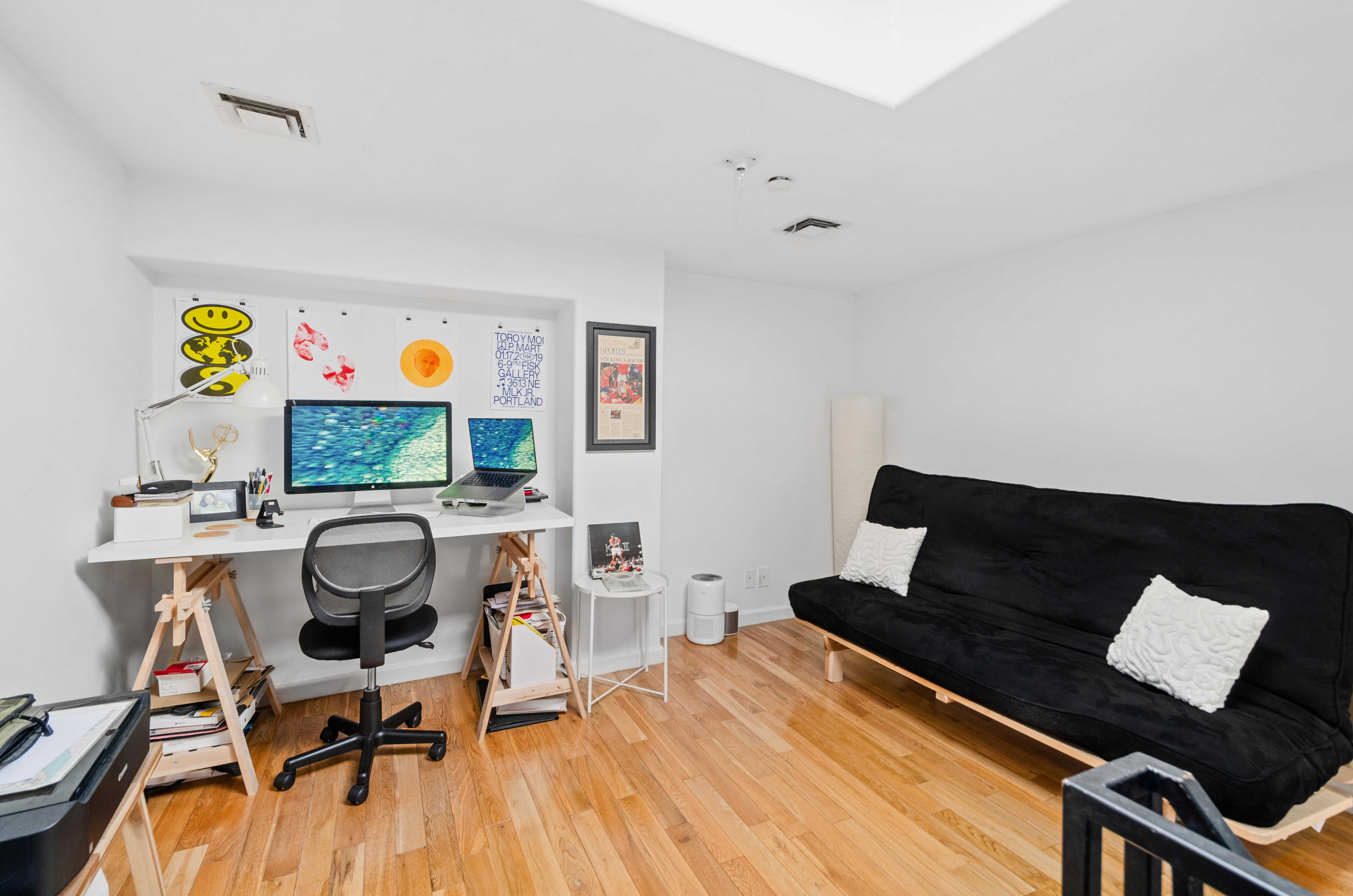 84 Eagle Street, Unit 2D Brooklyn, NY 11222 - Photo 6 of 10 a work room with furniture and wooden floor