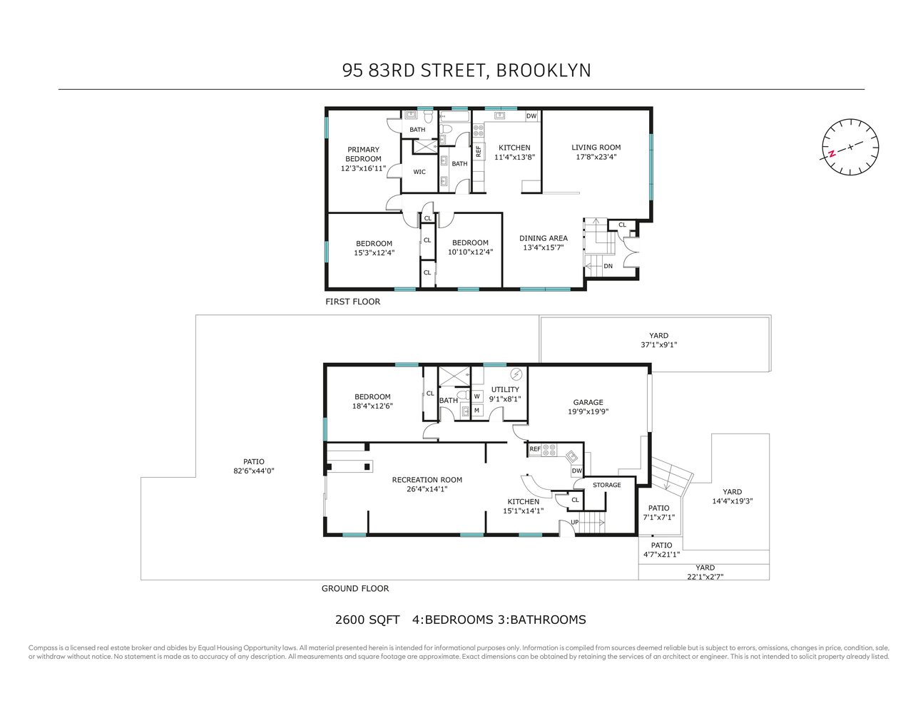 95 83rd Street Brooklyn, NY 11209 - Photo 18 of 18 a black and white photo of a living room