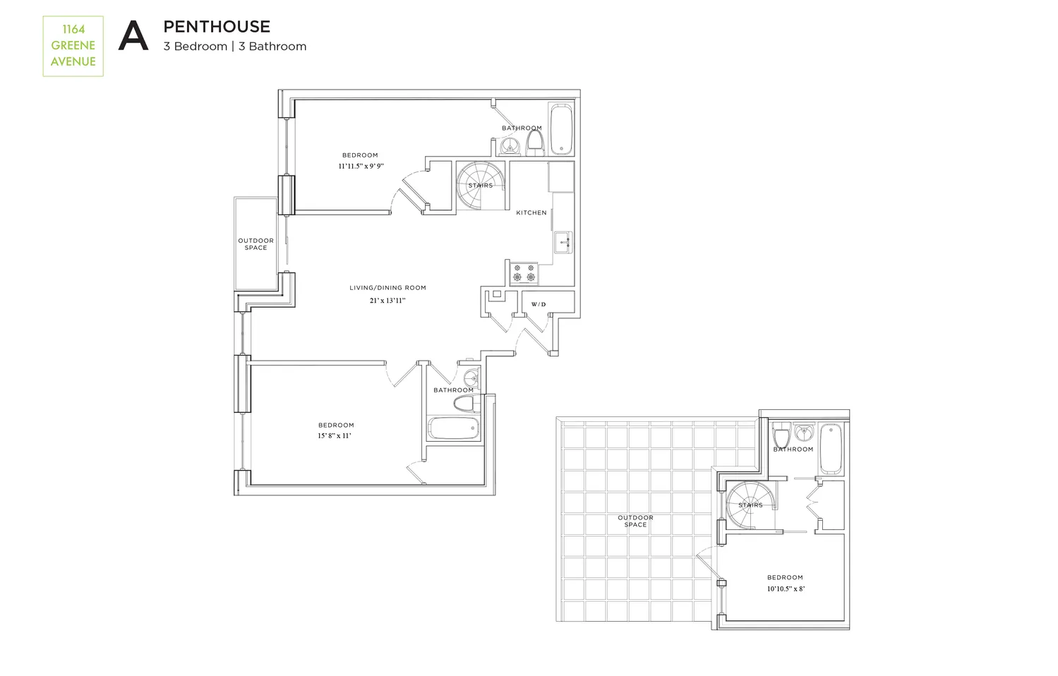 $5,295 | 1164 Greene Avenue, Unit PHA | Bushwick