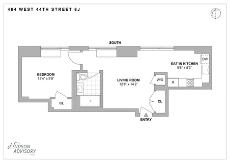 $785,000 | 464 West 44th Street, Unit 6J | Hell's Kitchen