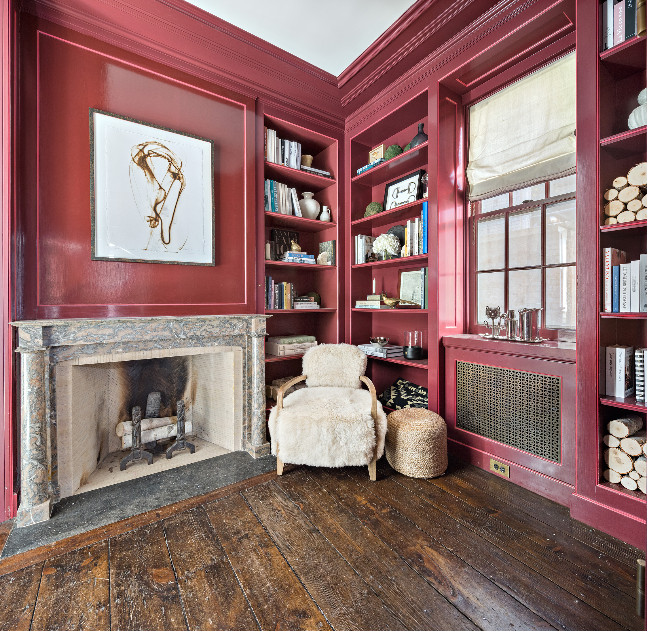 68 Morton Street Manhattan, NY 10014 - Photo 5 of 21 a living room with furniture and a fireplace