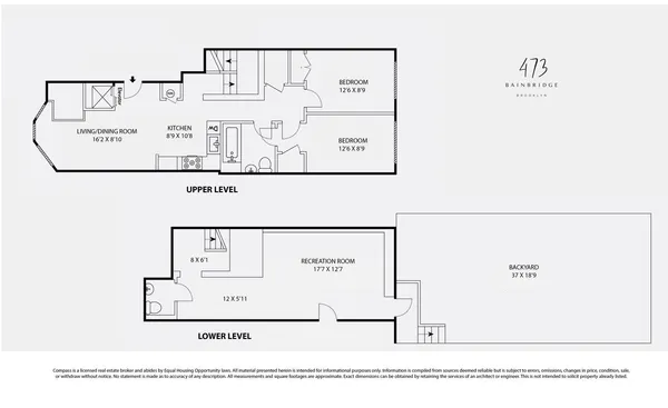 $999,000 | 473 Bainbridge Street, Unit 1 | Bedford-Stuyvesant