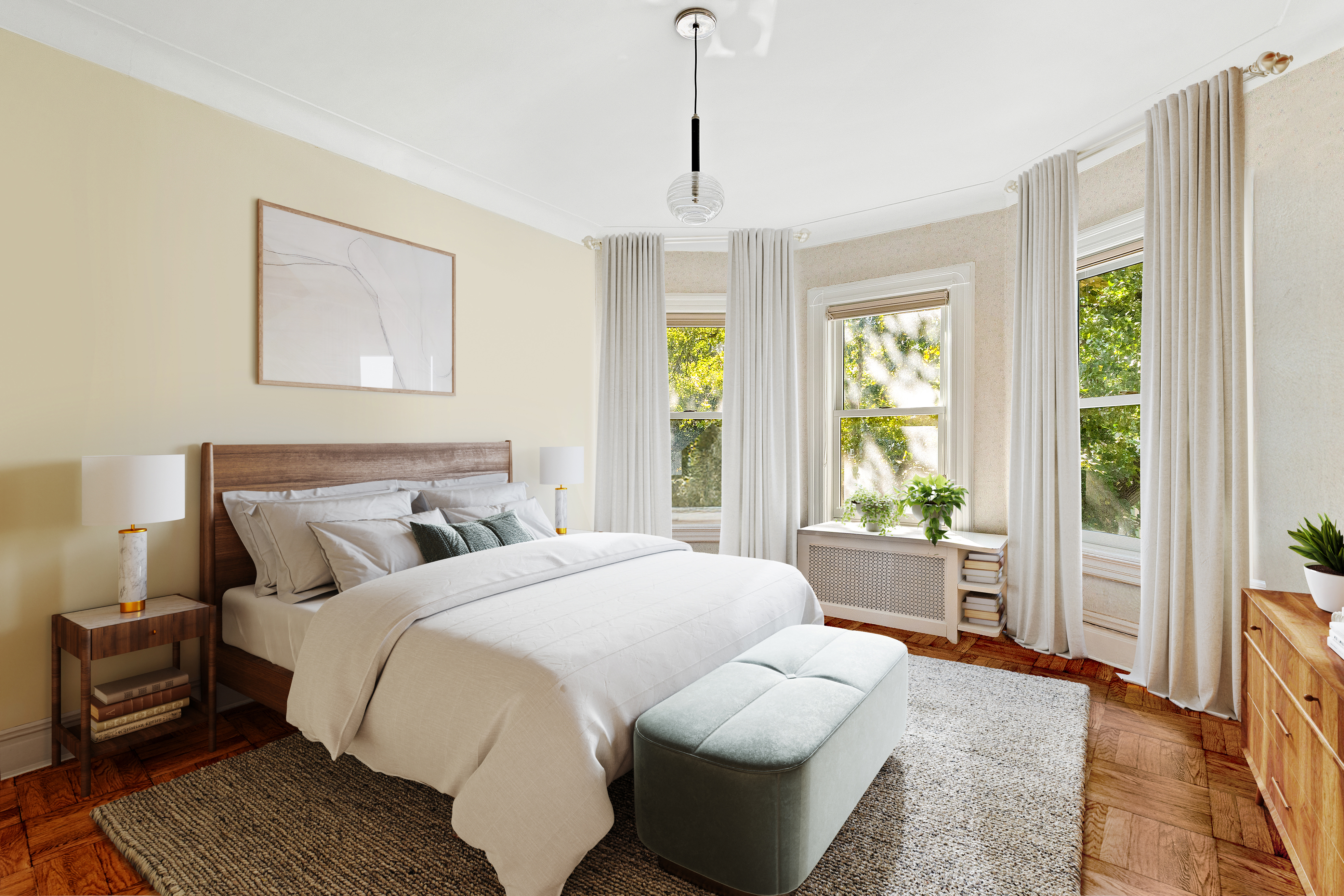 489 Marlborough Road Brooklyn, NY 11226 - Photo 8 of 21 a bedroom with bed and a large window